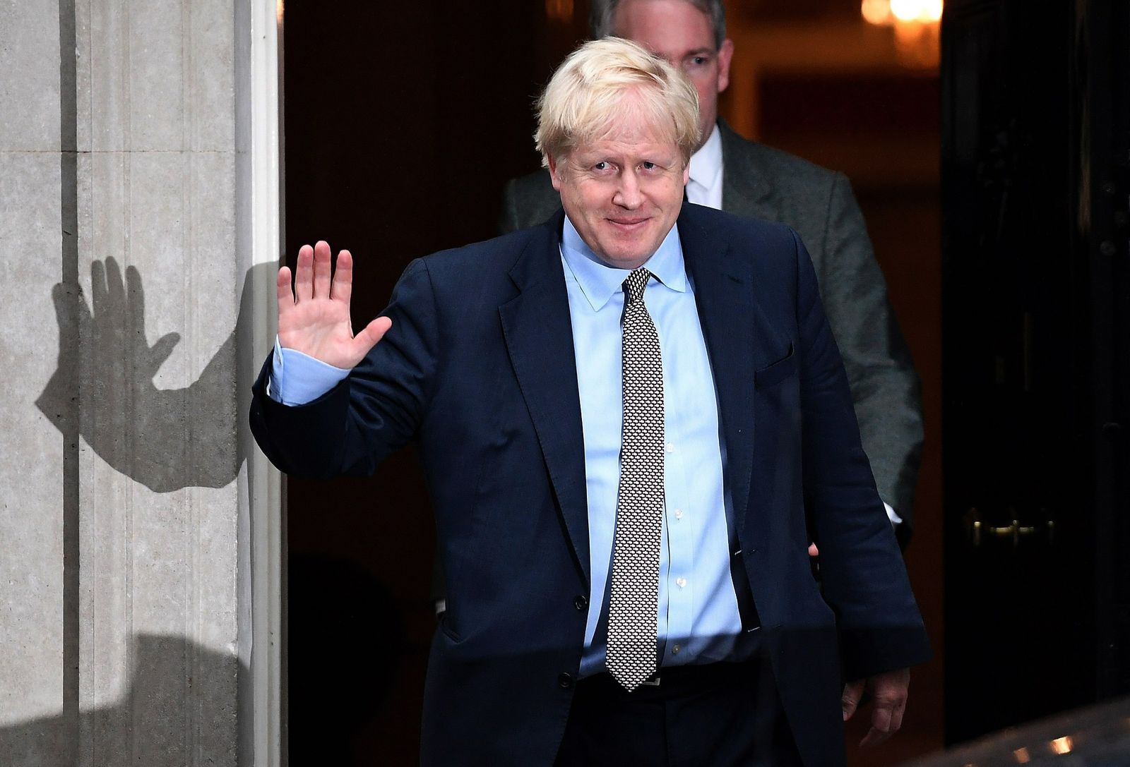 Boris Johnson, este jueves en la puerta del 10 de Downing Street.