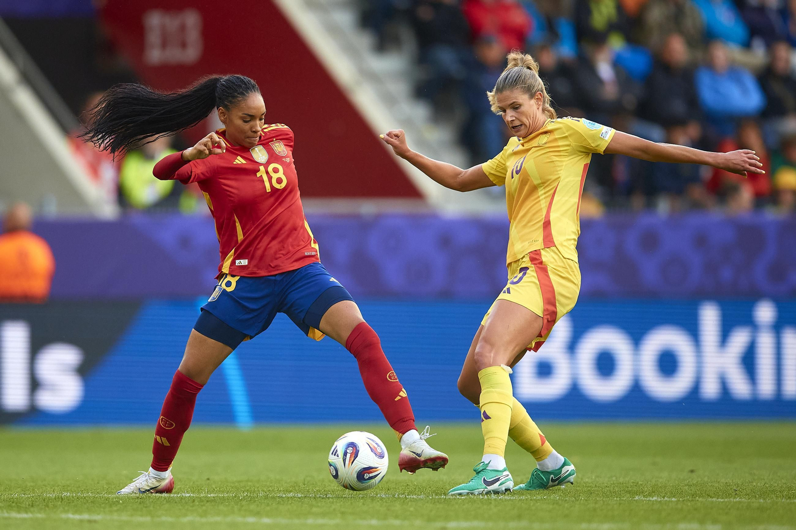 Las fotos de la goleada de España sobre Bélgica en la Eurocopa femenina