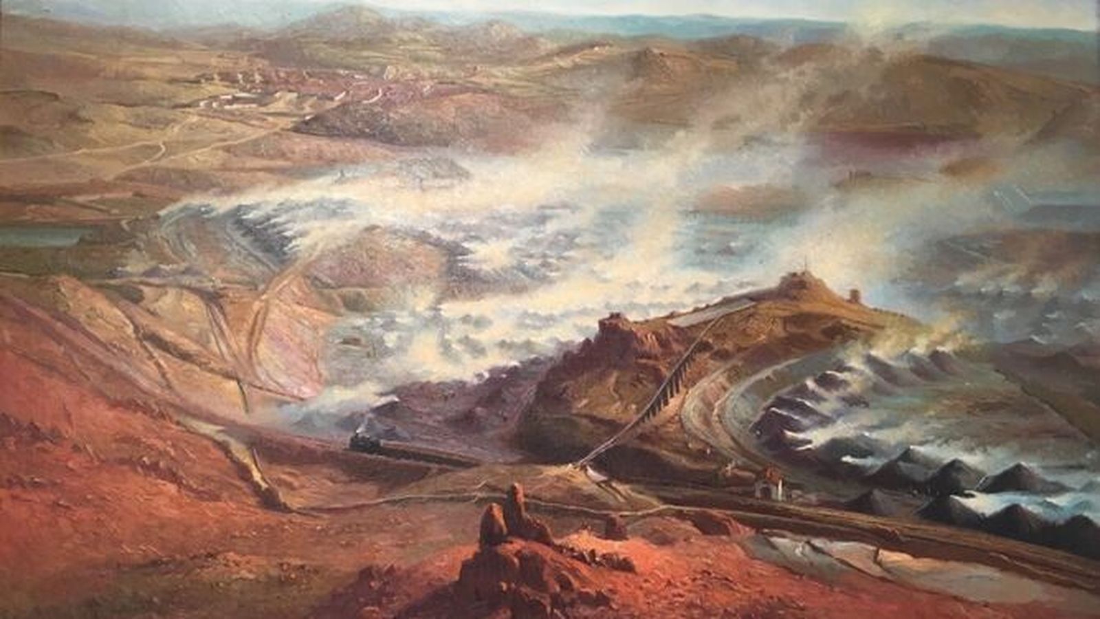 Cuadro de Alcaide sobre las teleras que originaron el conflicto en 1888.