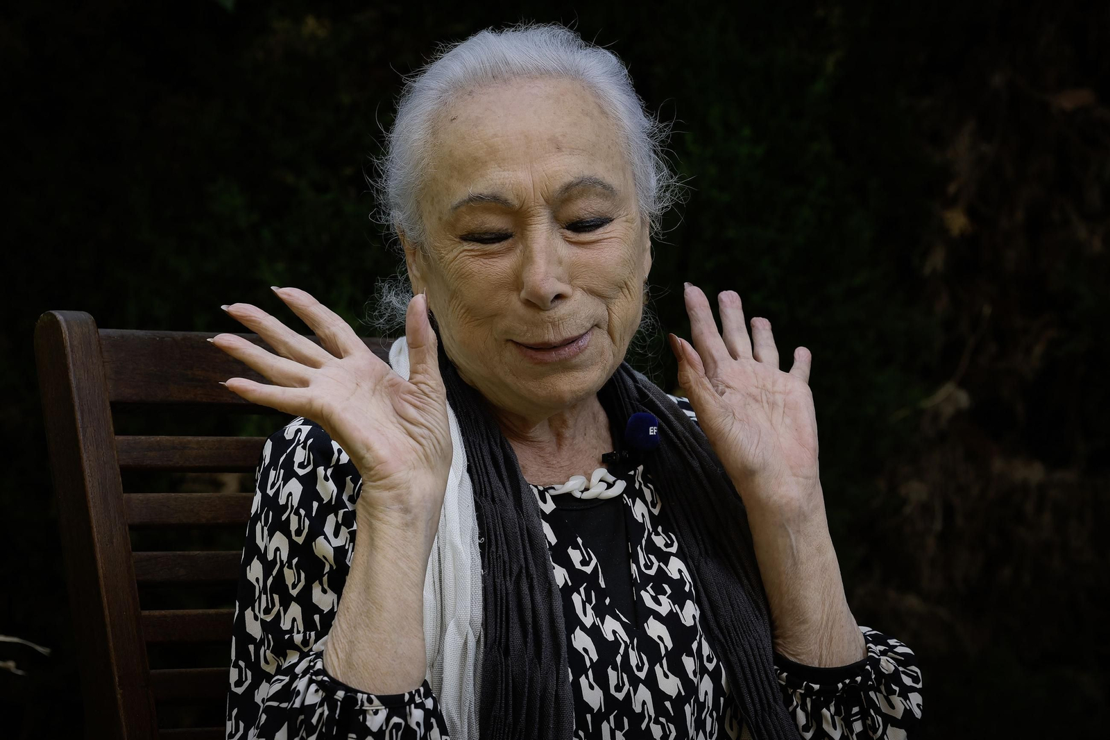 La veterana Cristina Hoyos.