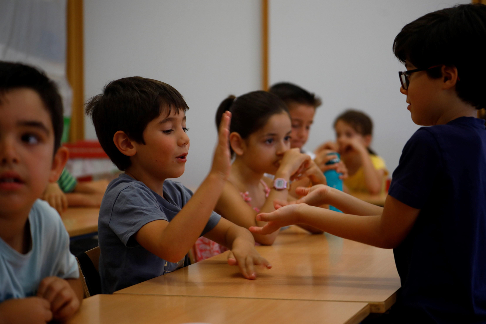 Alumnos de la Escuela de Verano de Córdoba del colegio Vista Alegre