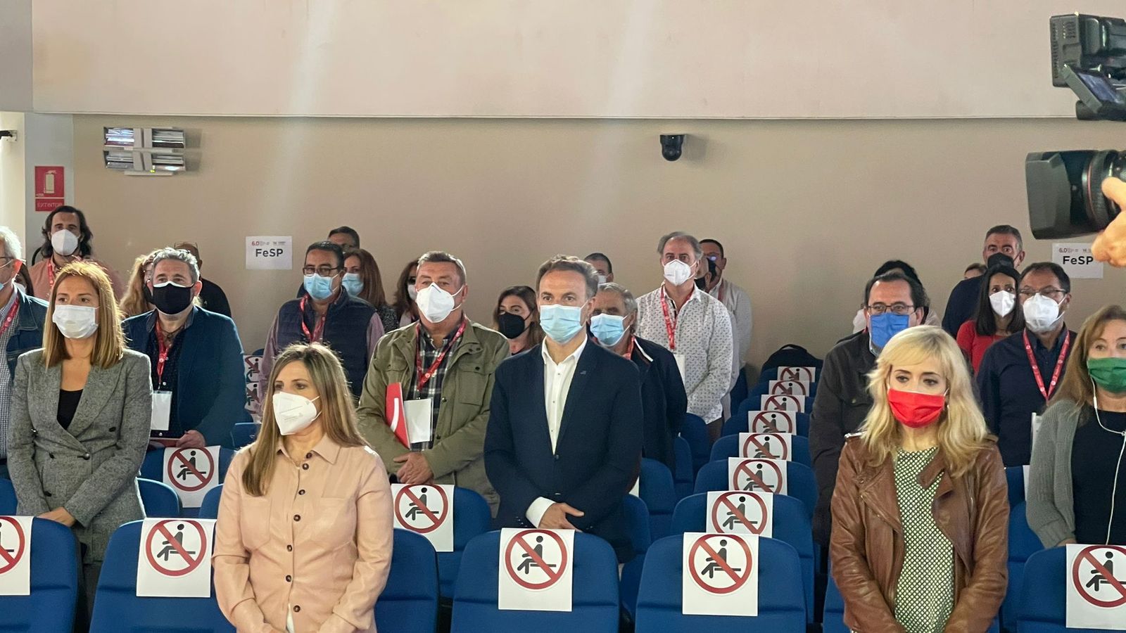 Los delegados asistentes al congreso provincial, en el inicio del encuentro.