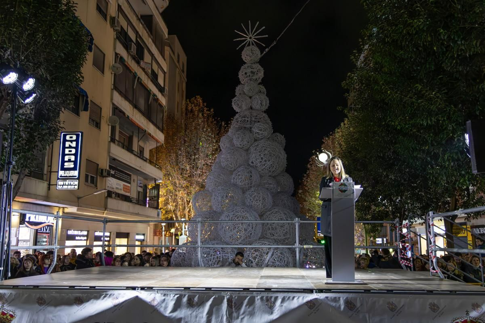 Jaén enciende su Navidad con sus habitantes echados a la calle