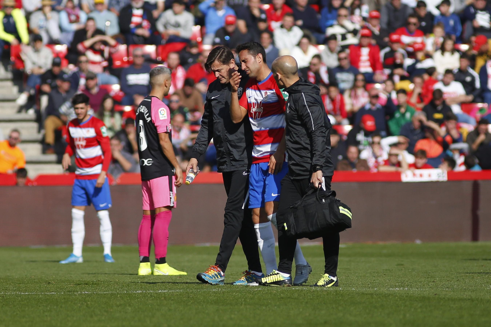 Ángel Montoro se lesionó ante el Mallorca en el último partido de la primera vuelta, el cinco de enero, y ya no ha vuelto a pisar un terreno de juego.