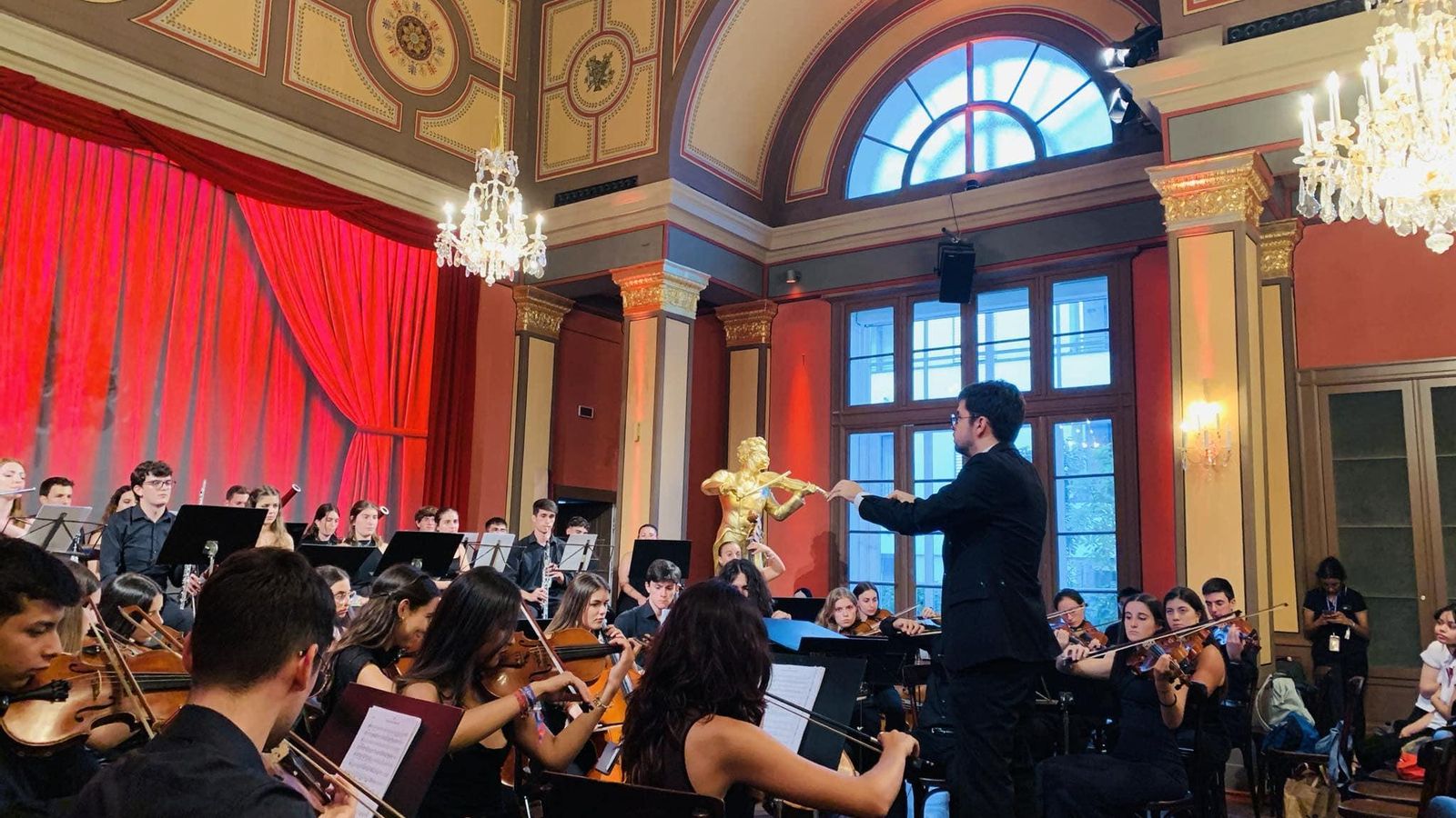 Uno de los conciertos en la Casa de Strauss.