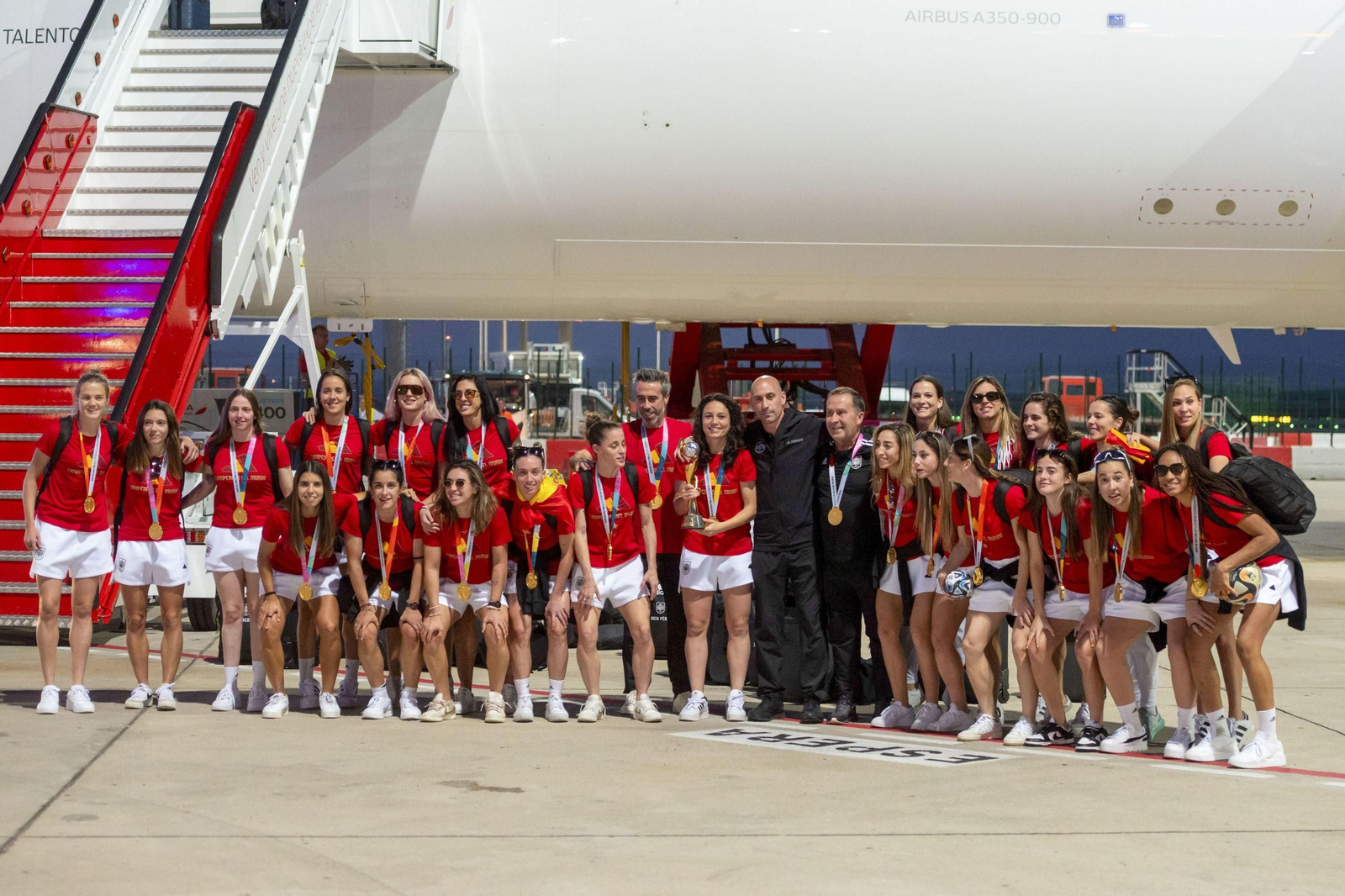 Los festejos de las jugadoras de la Selección española de fútbol femenino