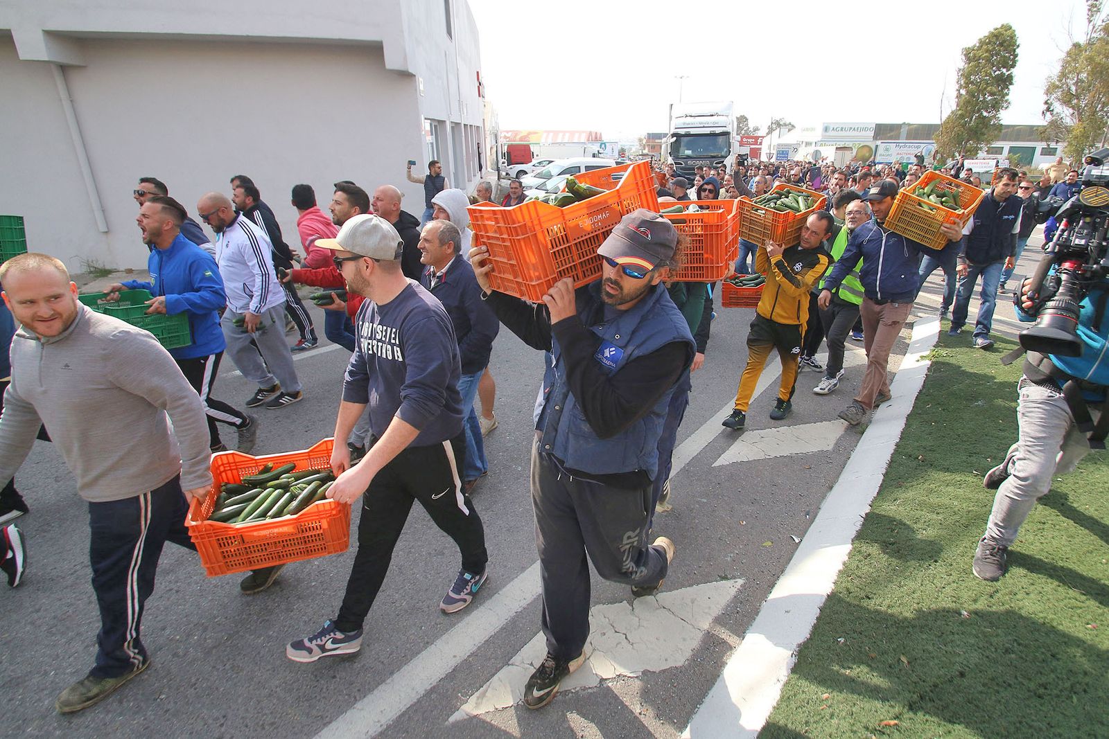 Las imágenes de la manifestación de agricultores