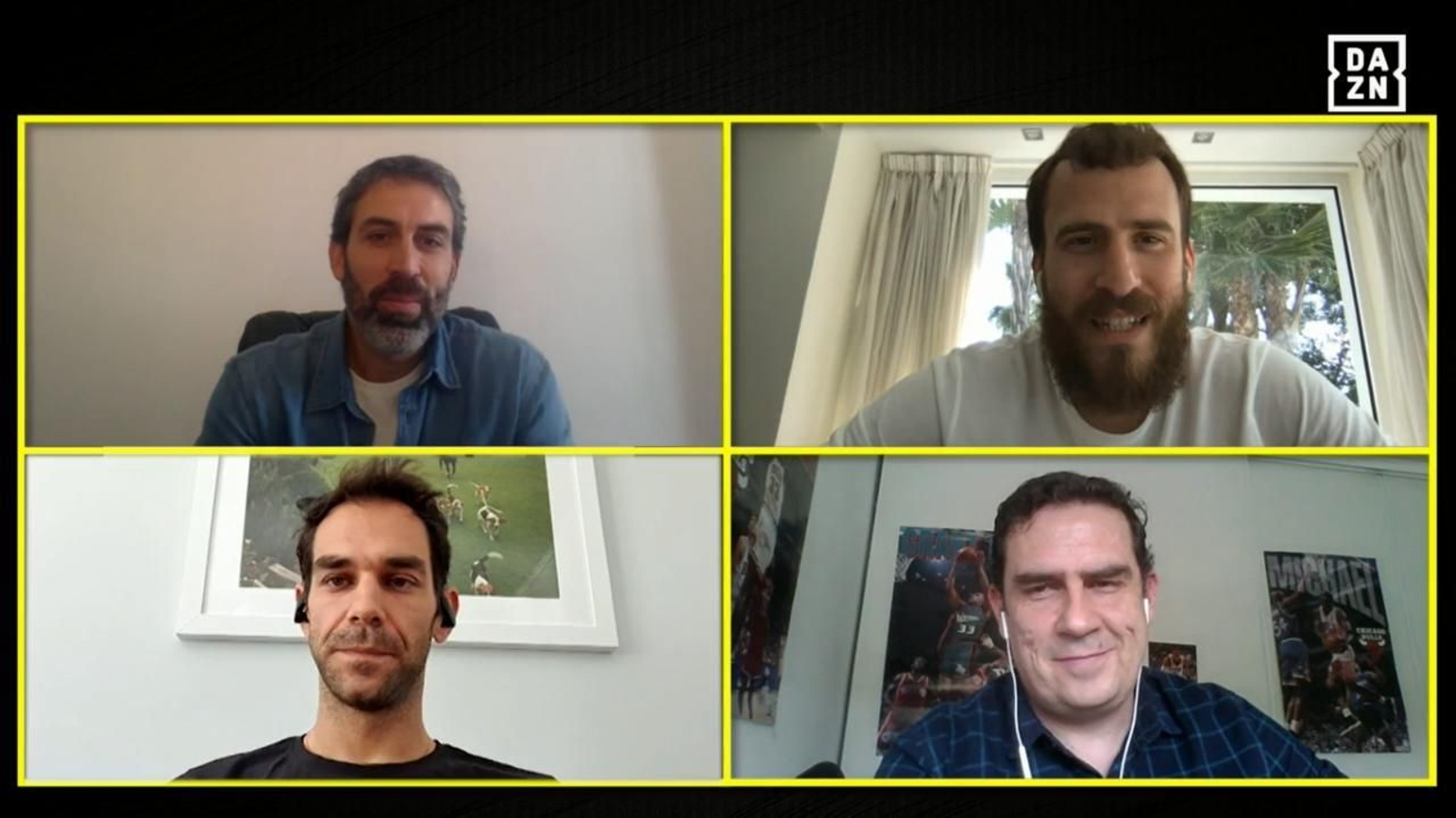 Berni Rodríguez, Sergio Rodríguez, José Manuel Calderón y Piti Hurtado.