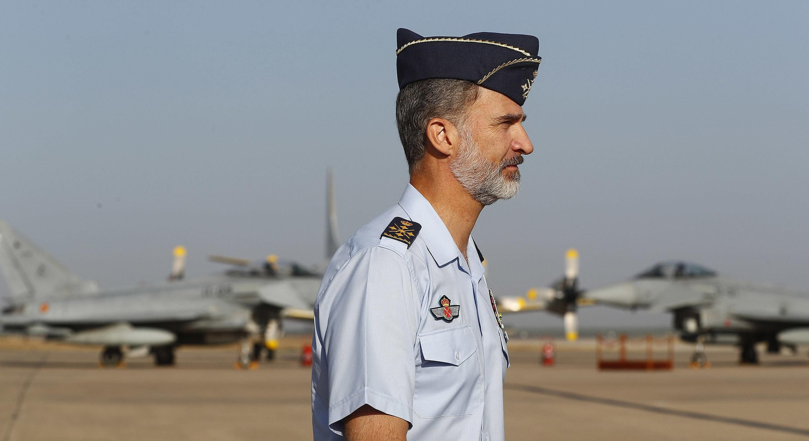 El rey Felipe VI visita la base de Morón