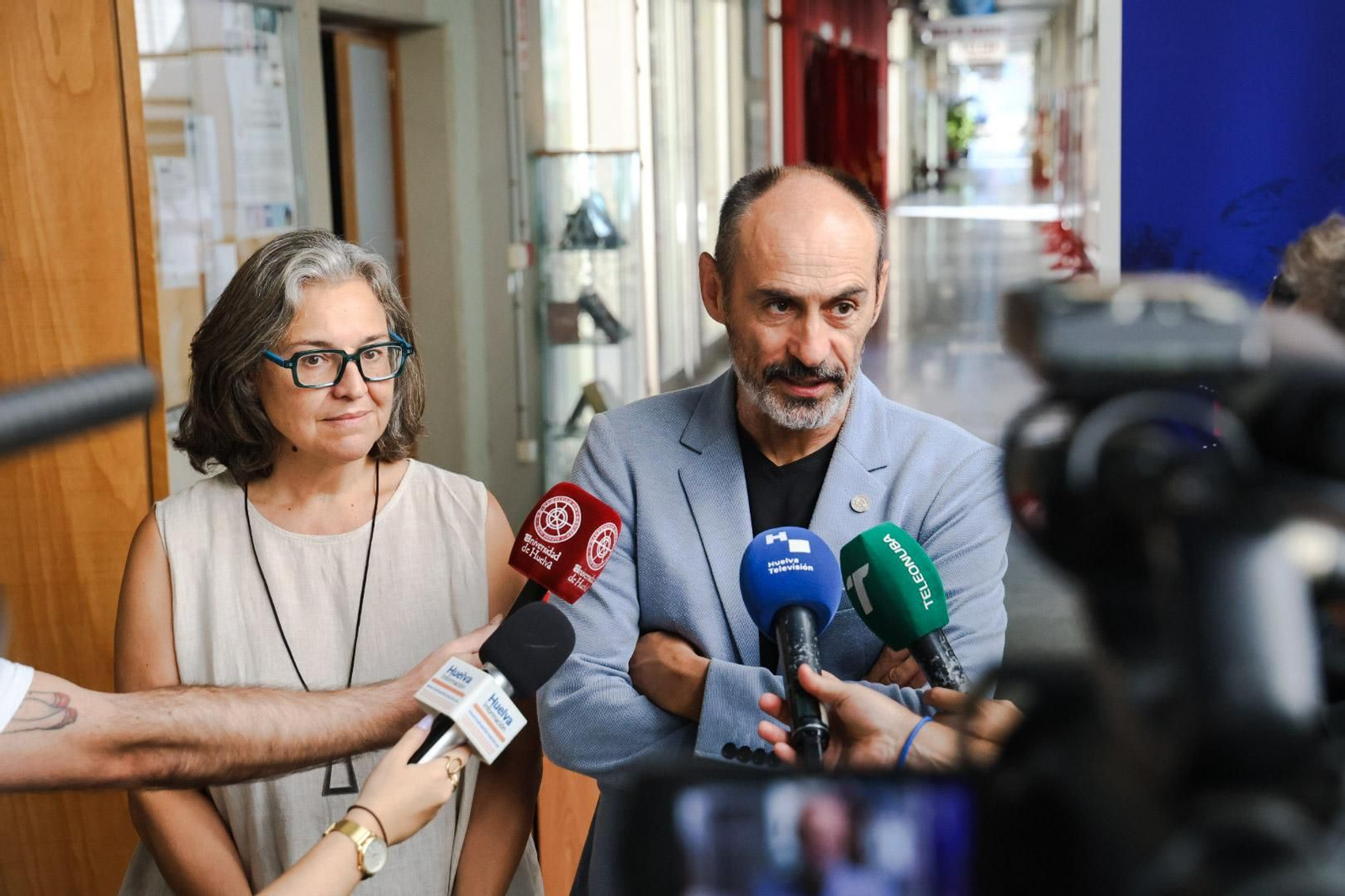 Imágenes de la recepción a los nuevos estudiantes Erasmus en la Universidad de Huelva