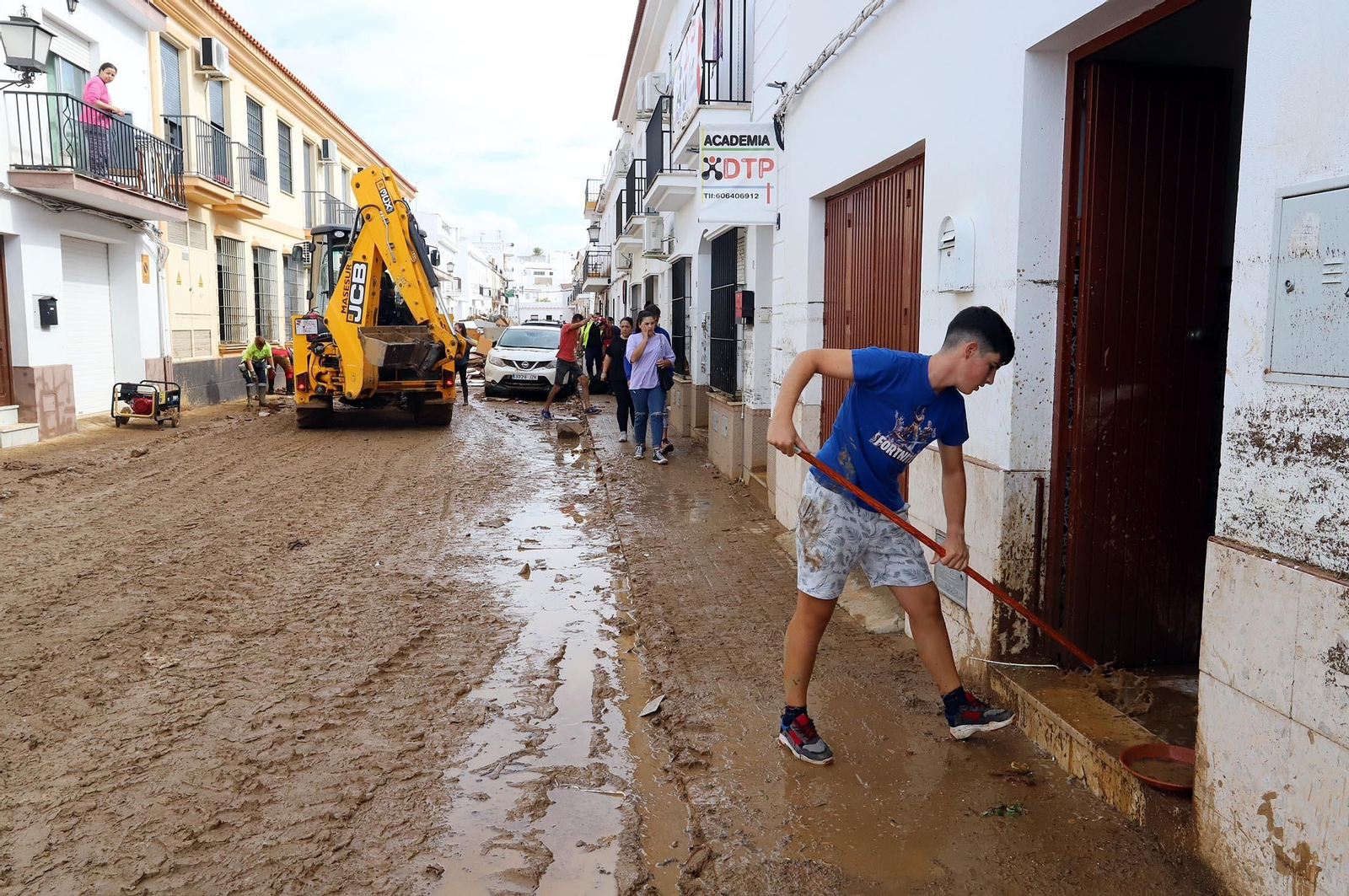 Imágenes de los destrozos provocados por el temporal en Lepe