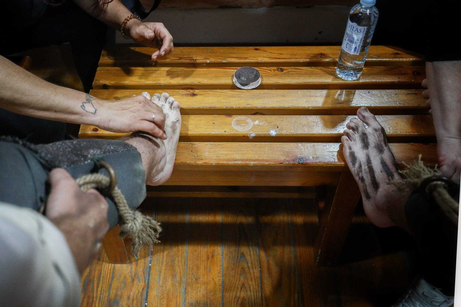 Ambiente en camerinos