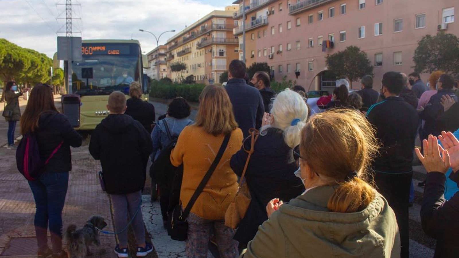 Concentración por un transporte público digno