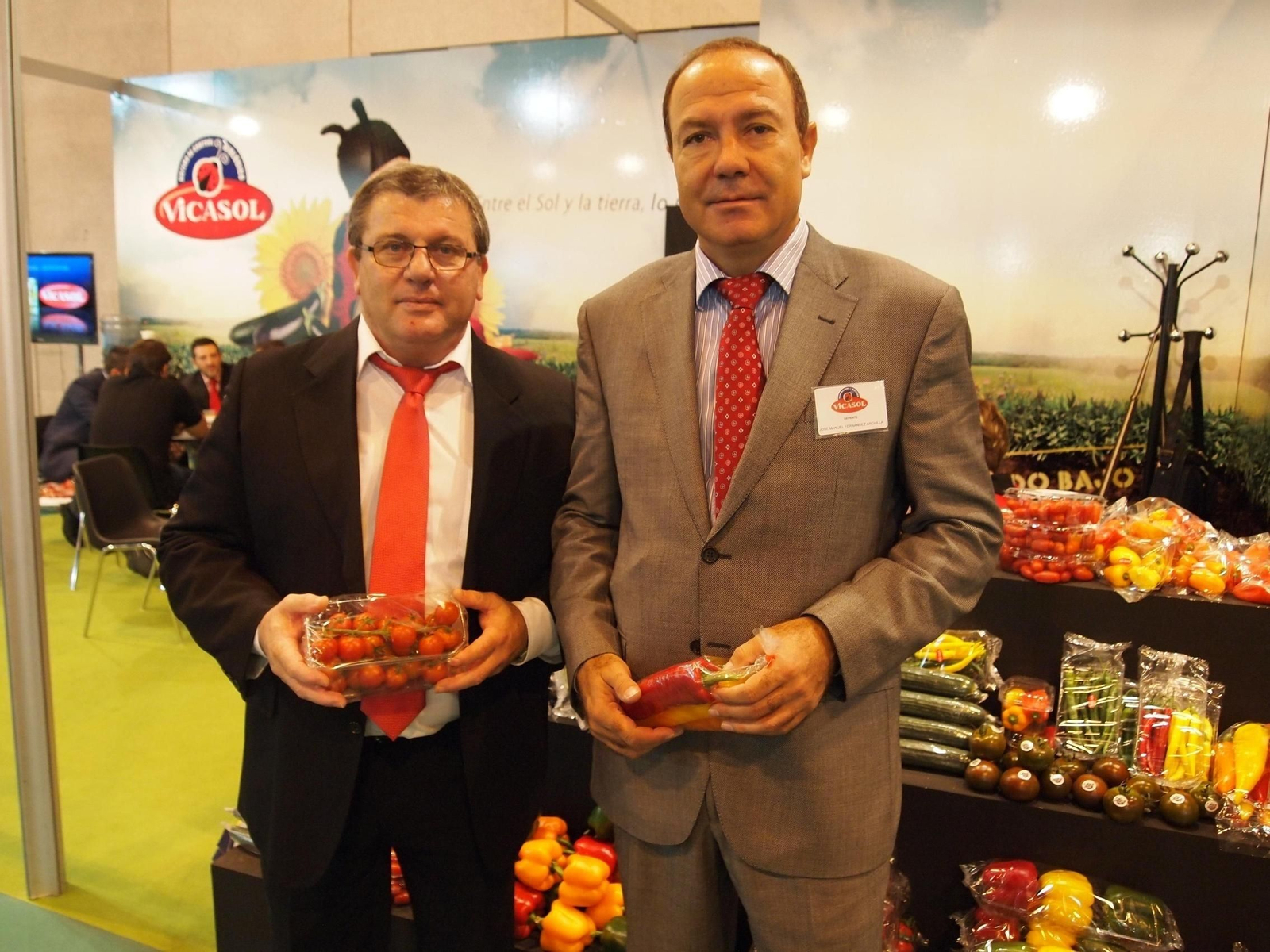 El presidente de la cooperativa, Juan Antonio González, y su gerente, José Manuel Fernández.