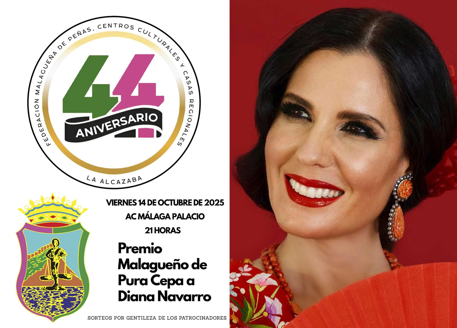 Diana Navarro, Premio Malagueño de Pura Cepa 2025.