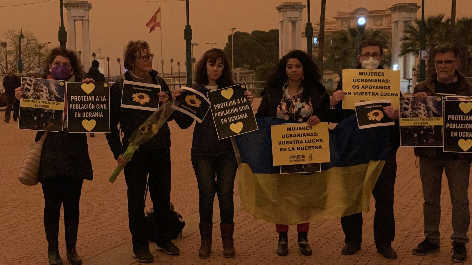 Amnistía Internacional implora por la paz de Ucrania.