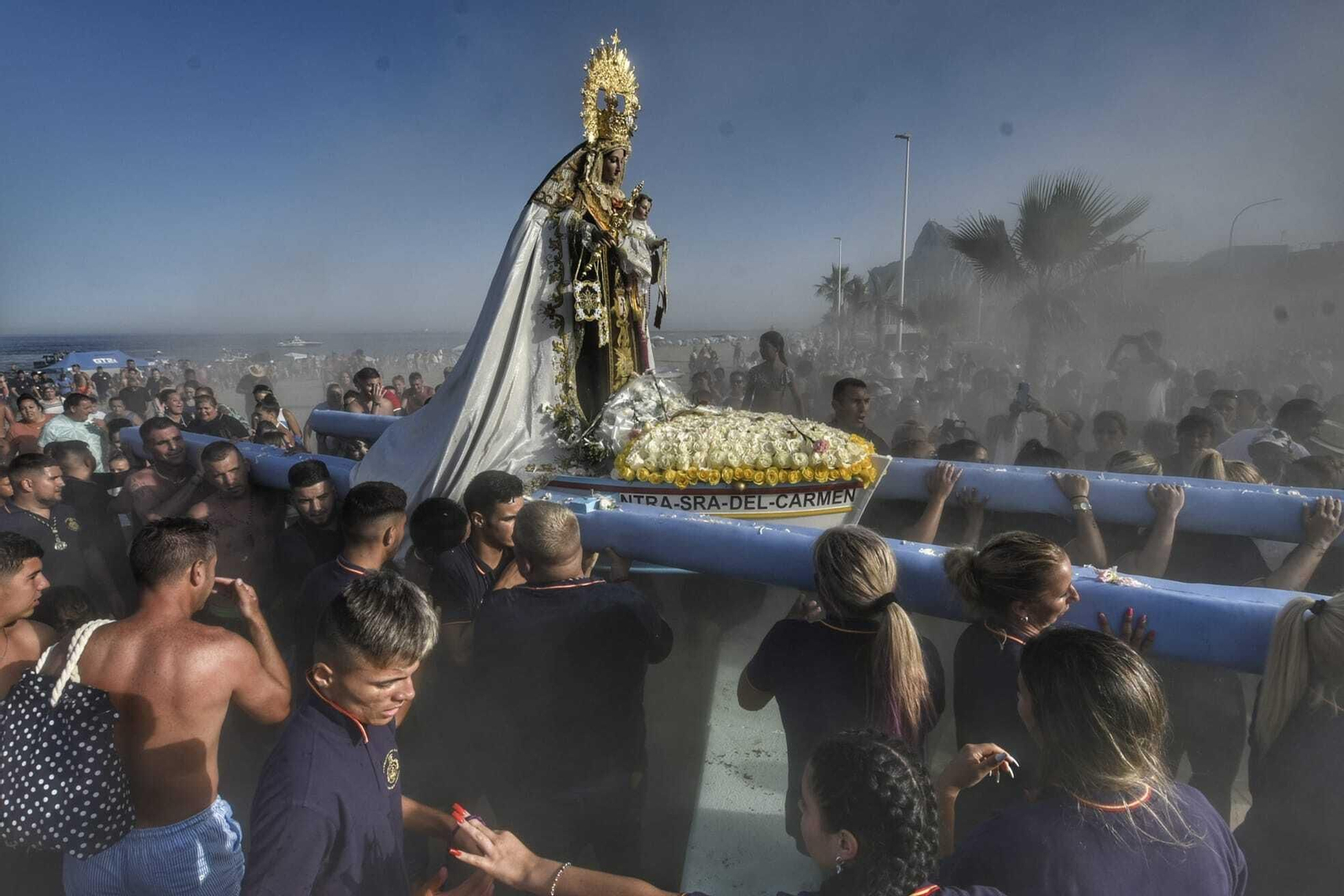 Las fotos de la procesión de la Virgen del Carmen en La Línea