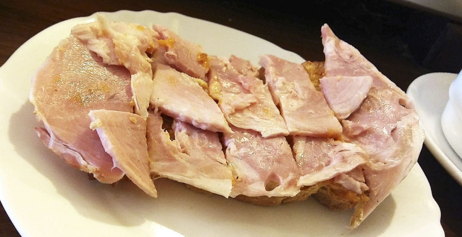 La tostada de pata del bar Rebolo.