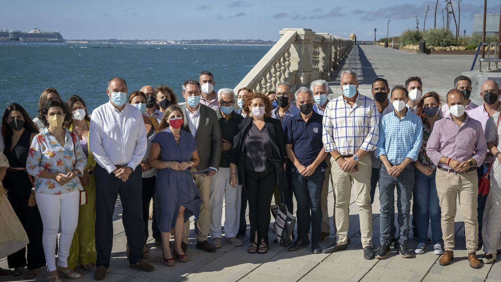 Miembros de la ejecutiva provincial del PSOE de Cádiz.