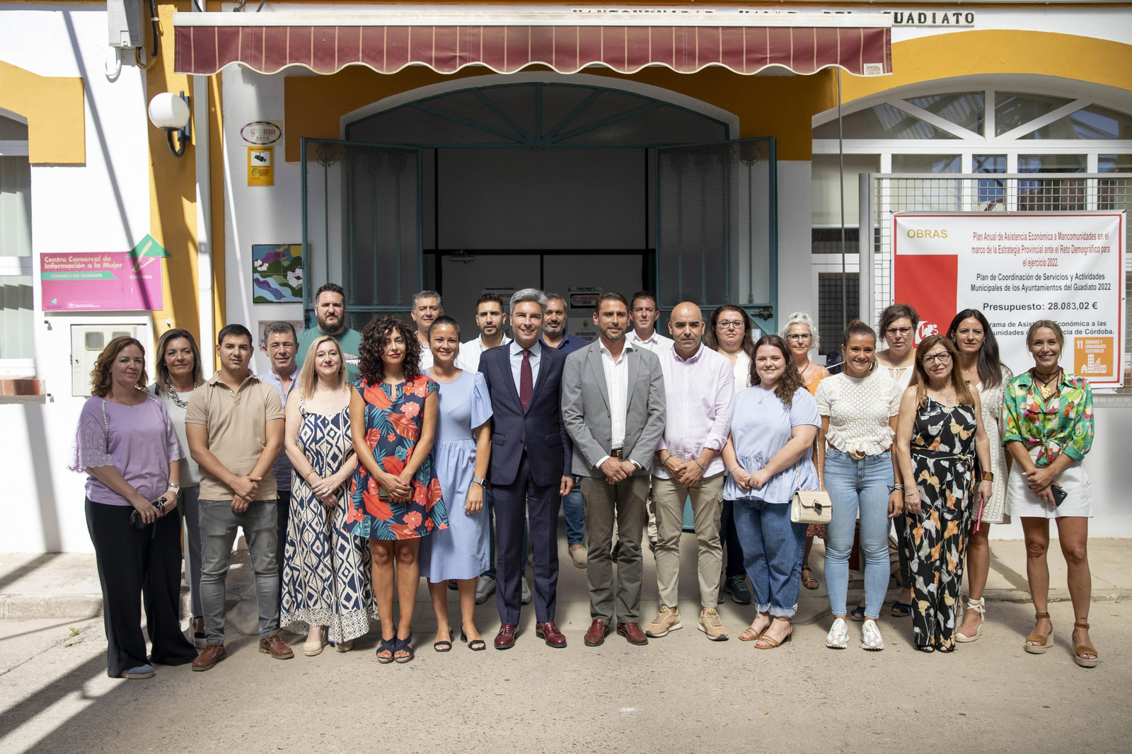 El pleno constitutivo en la sede de la Mancomunidad en Peñarroya-Pueblonuevo.