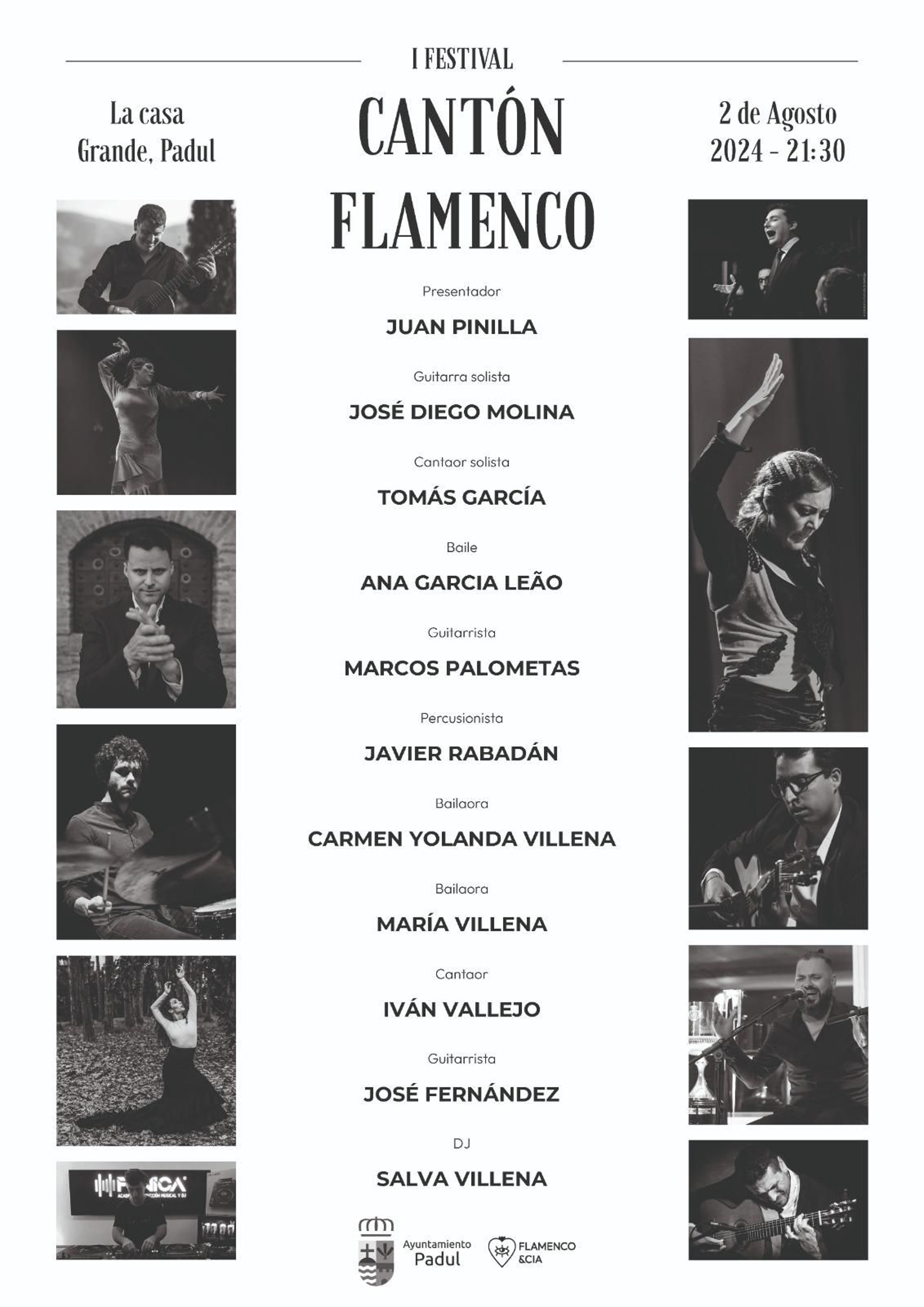 Cartel del I Festival "Cantón Flamenco" de Padul. Cartel del I Festival "Cantón Flamenco" de Padul.