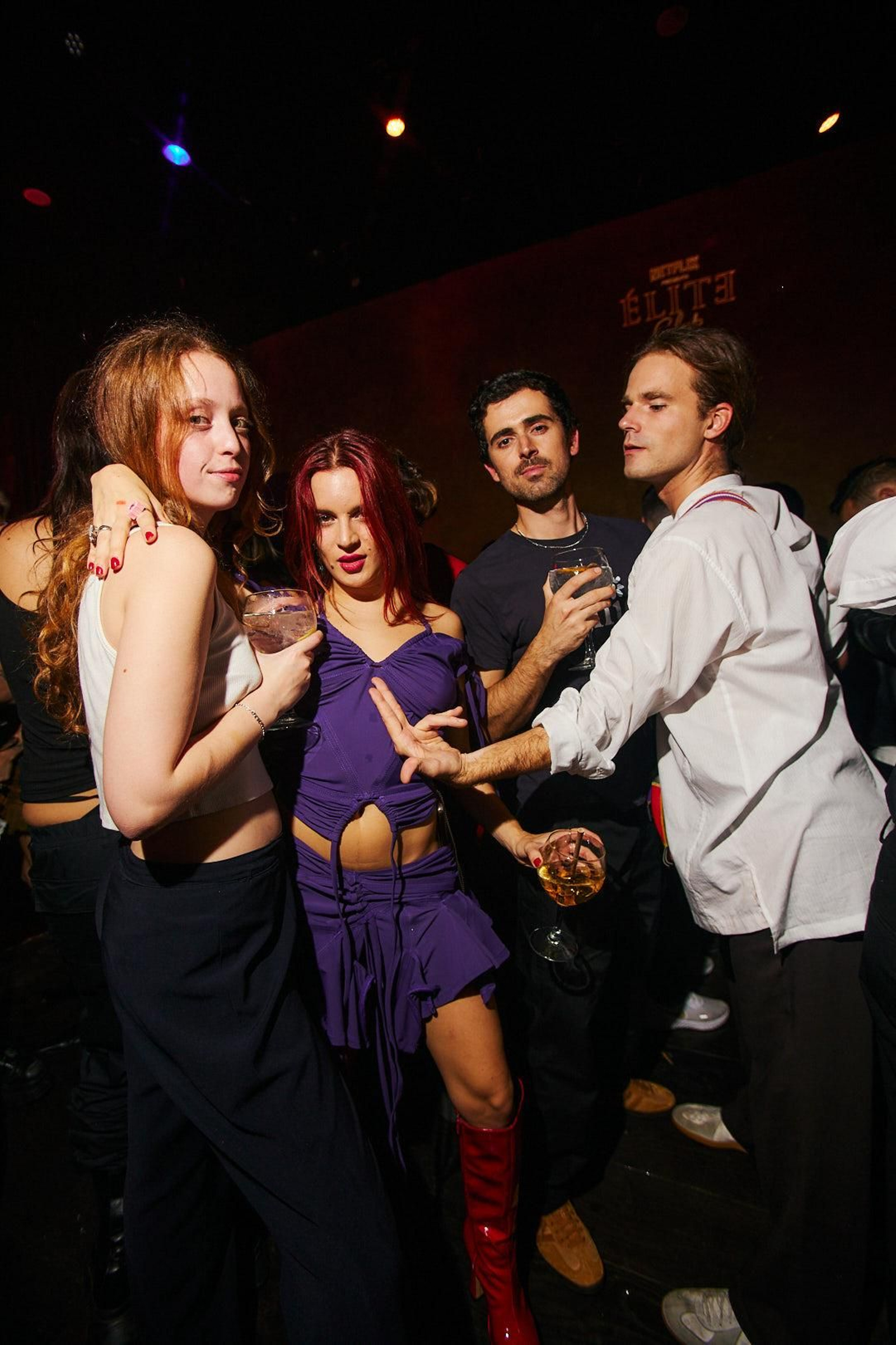 Acotres de 'Elite 6' en la fiesta de Élite Club