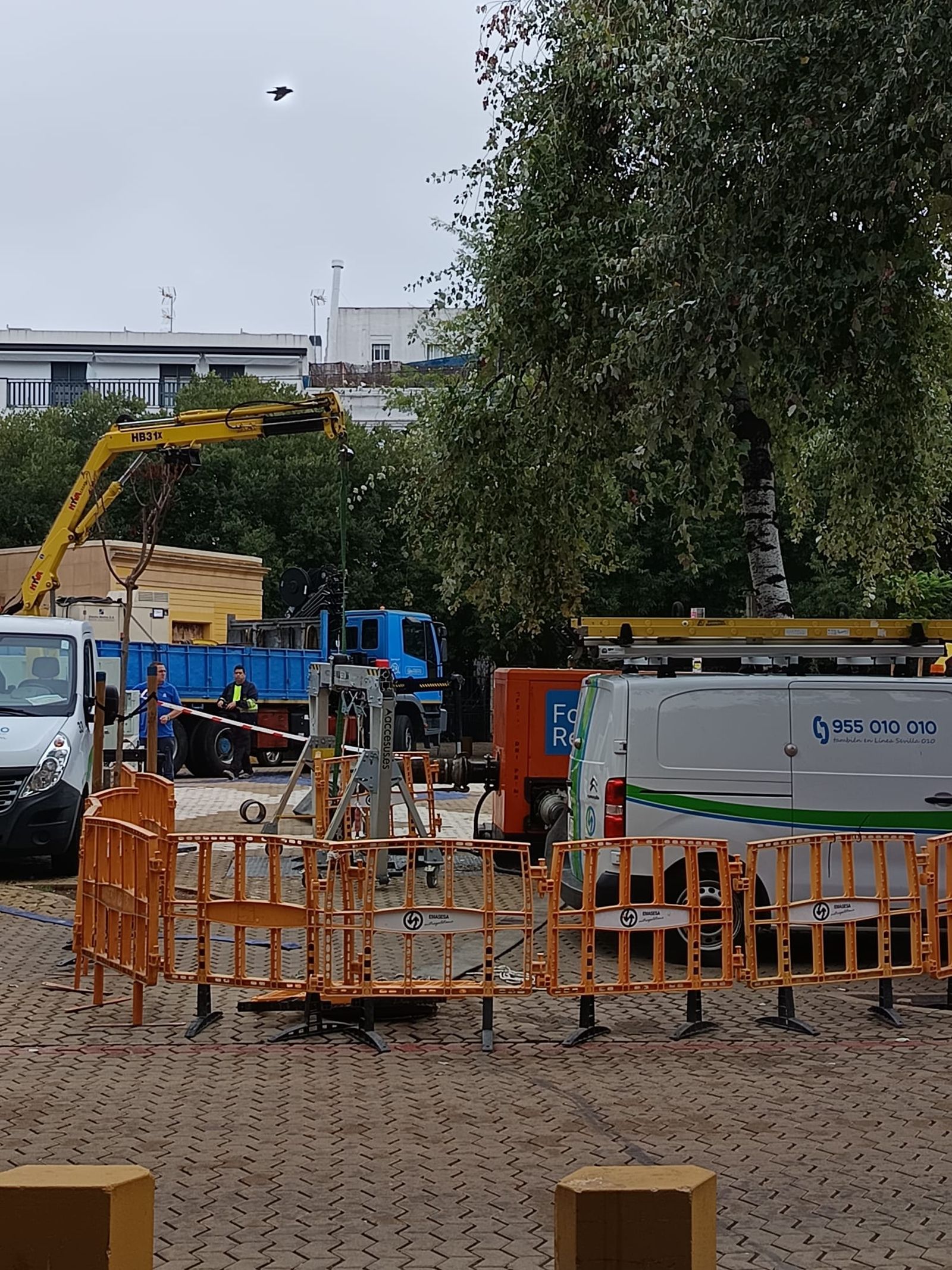 Sustitución del generador eléctrico en el tanque de la Alameda