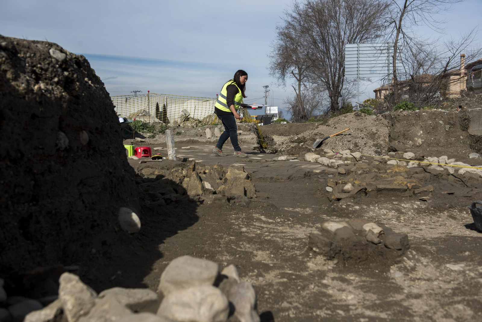 Así es la almunia nazarí encontrada en Granada durante las obras de un colector