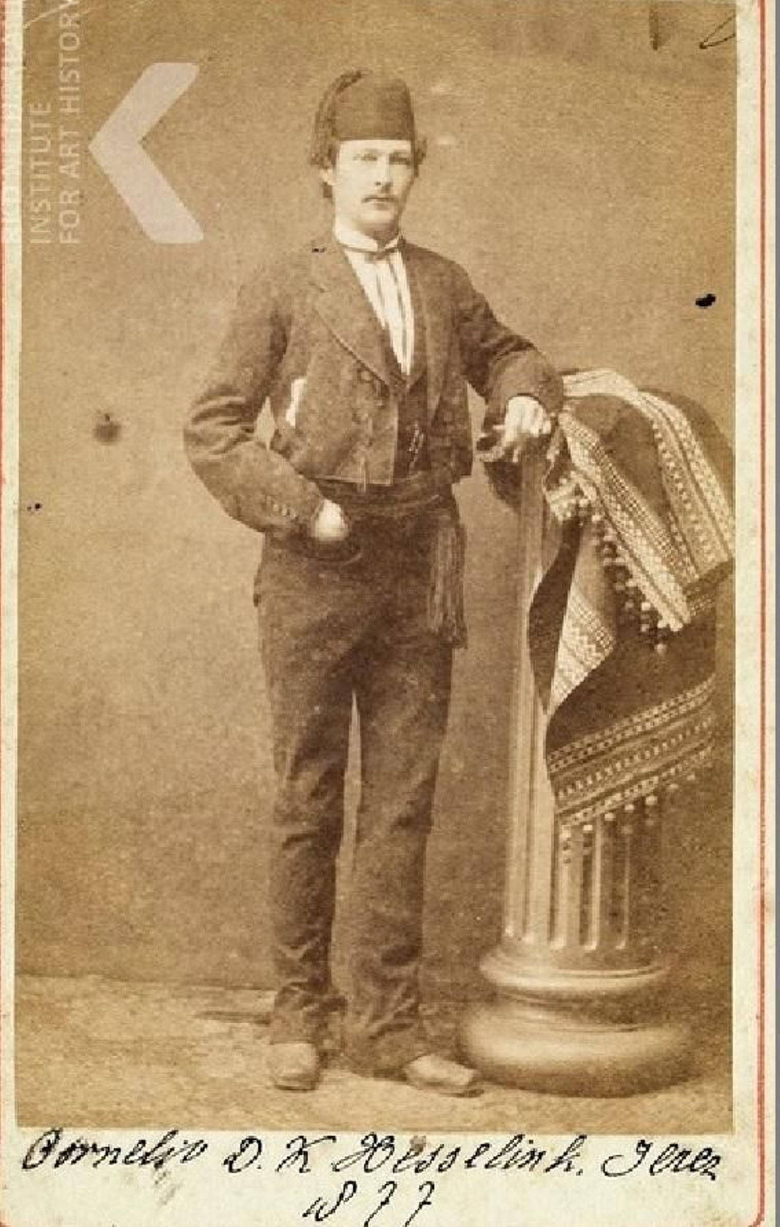 Cornelius (Dasse Keppel) Hesselink, comerciante de vinos de Jerez, fotografiado en Jerez, 1877.