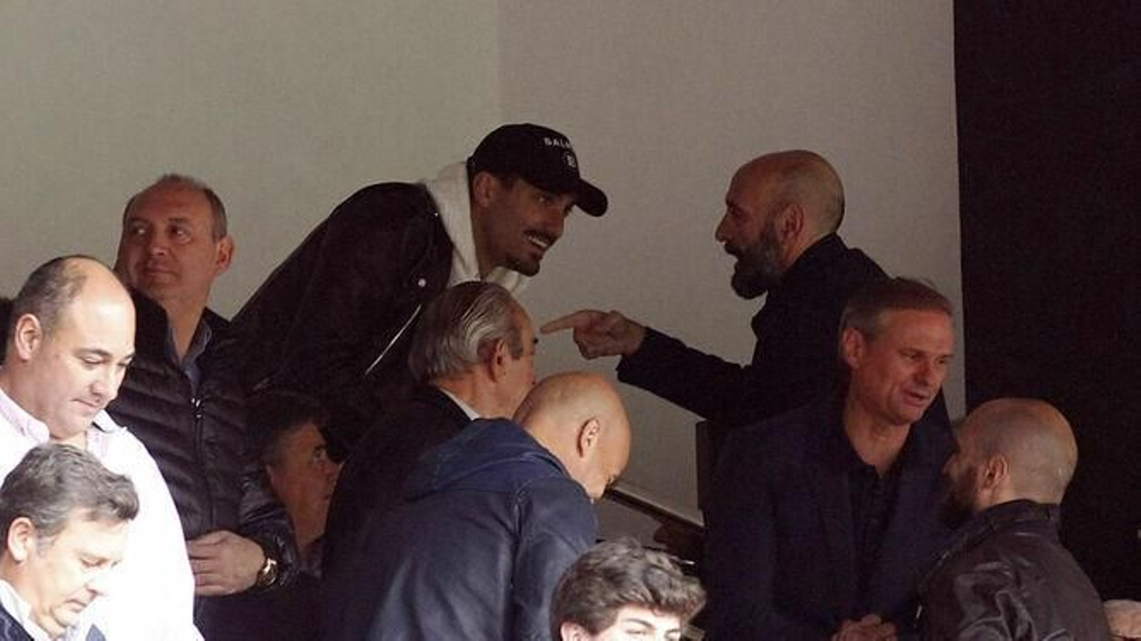 Campaña, con Monchi en el Sánchez-Pizjuán, el 2 de marzo de 2020, último partido previo a la pandemia en Nervión..