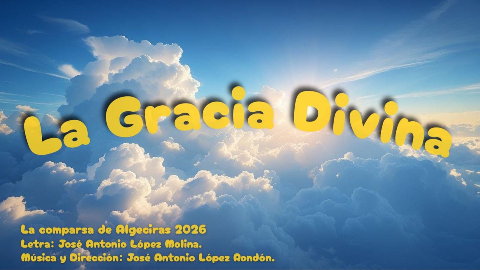 El cartel de la comparsa 'La gracia divina'