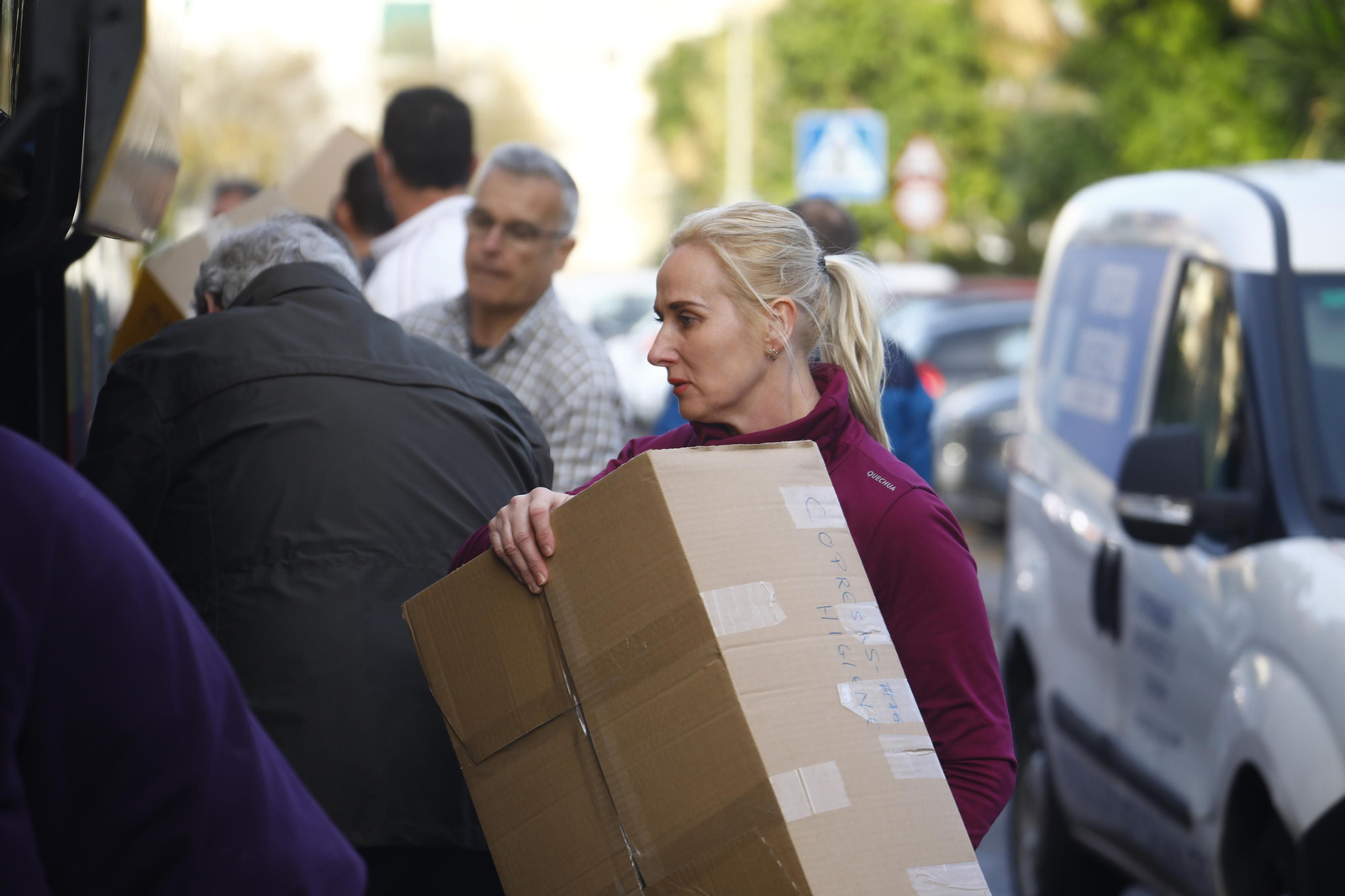 Las fotografías del nuevo cargamento solidario de Córdoba a Ucrania