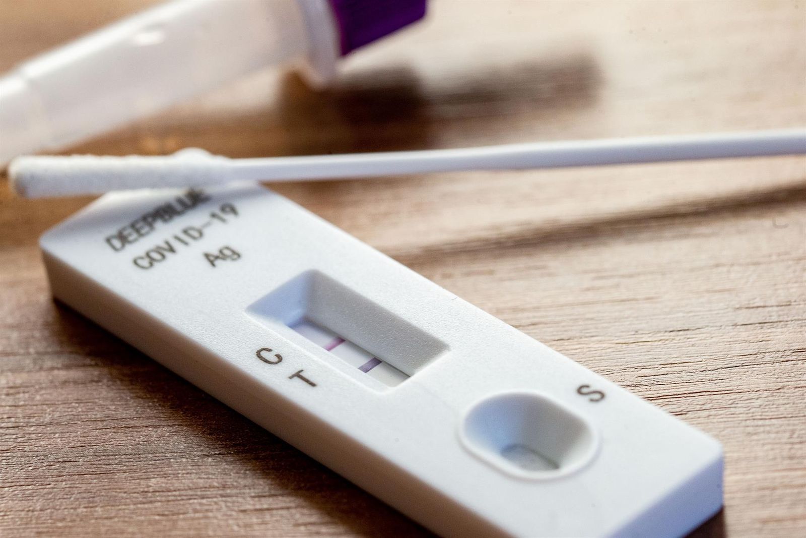 Test de antígenos para detectar el coronavirus.