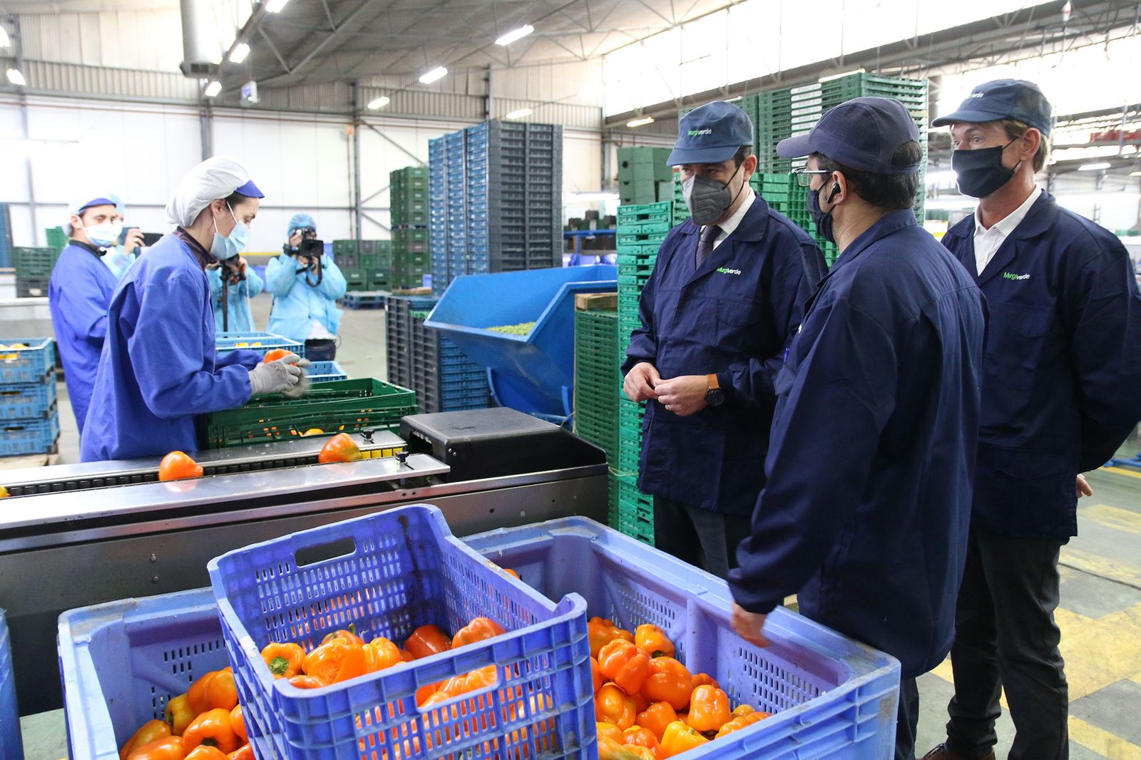 Fotogalería Juanma Moreno visita la cooperativa Murgiverde