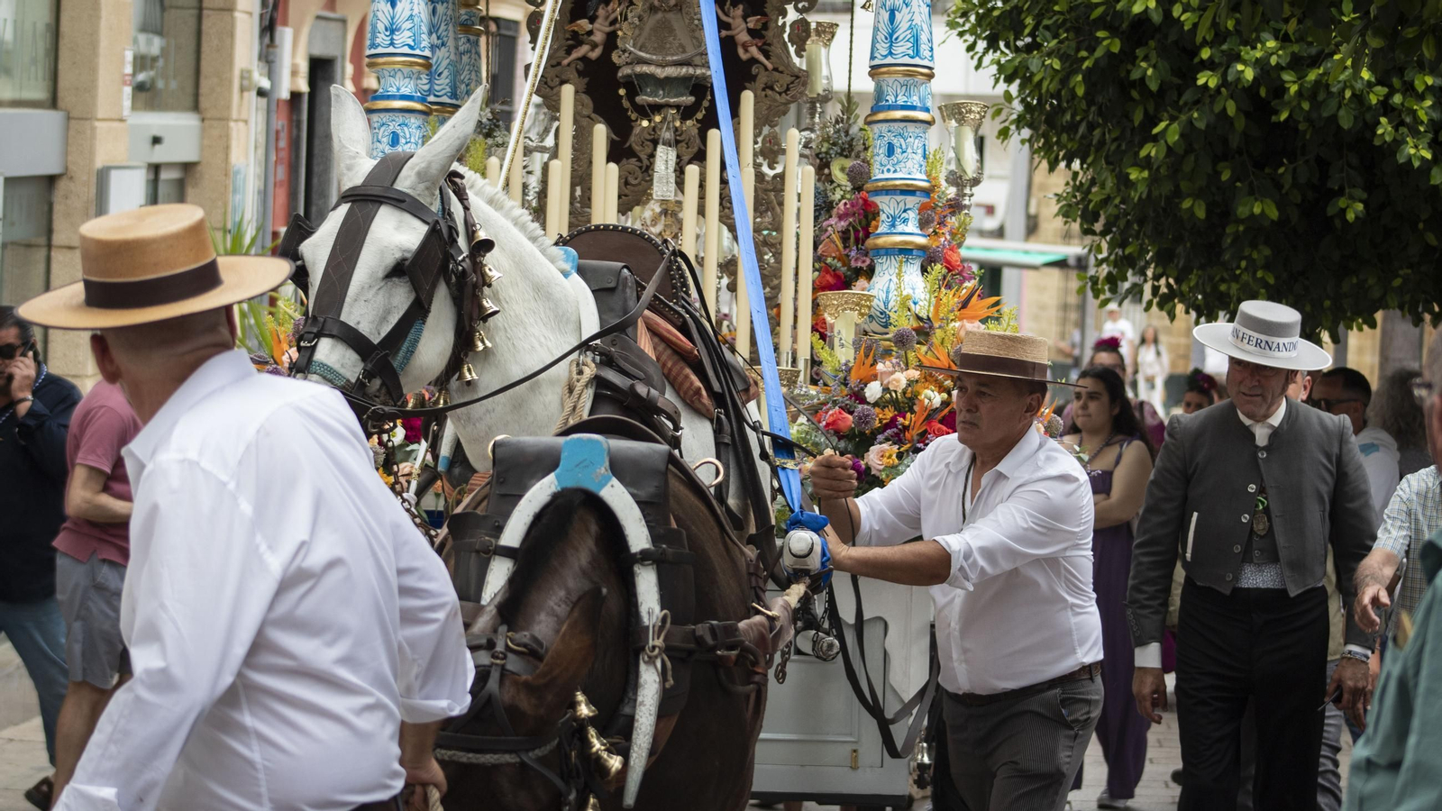 Romería del Rocío: las imágenes de la salida de la hermandad de San Fernando