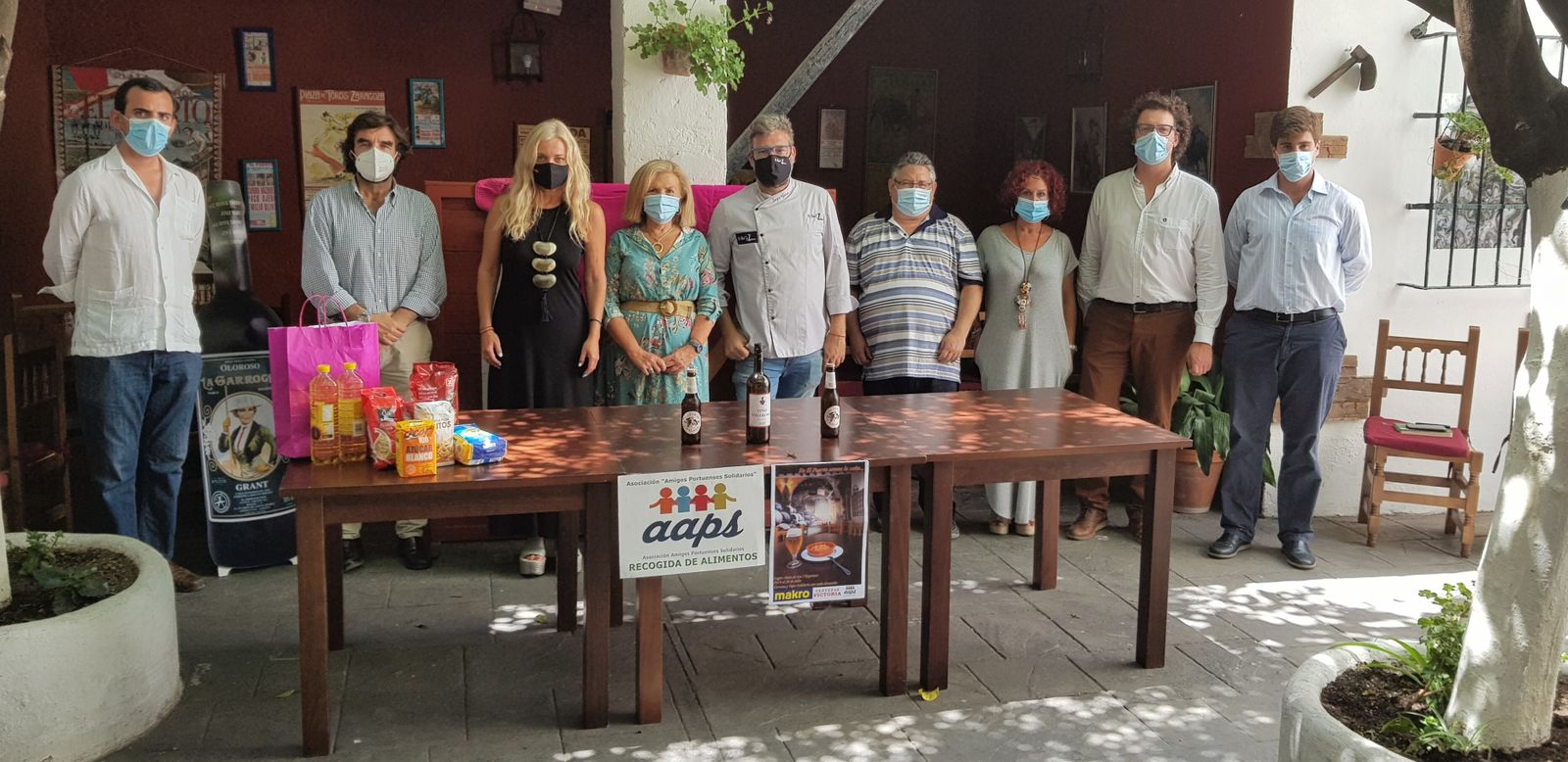 Una imagen de la presentación de la campaña solidaria.