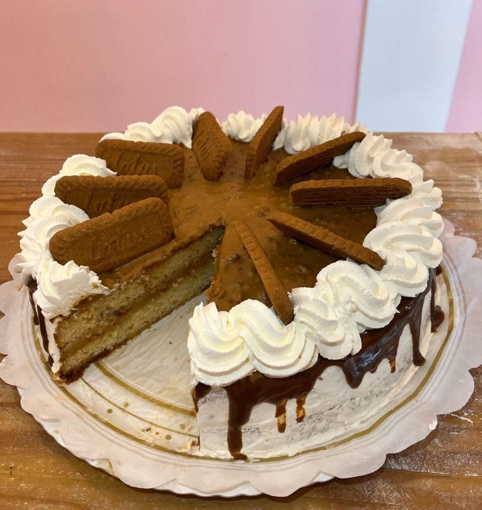 Tarta de lotus.