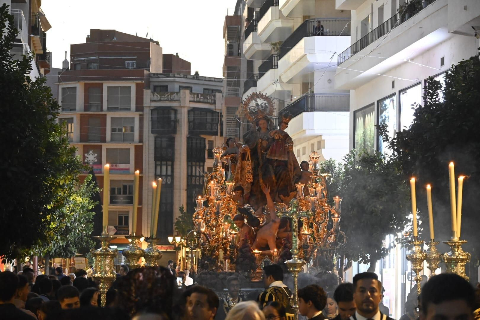 Procesión de la Virgen del Carmen el pasado 2024.