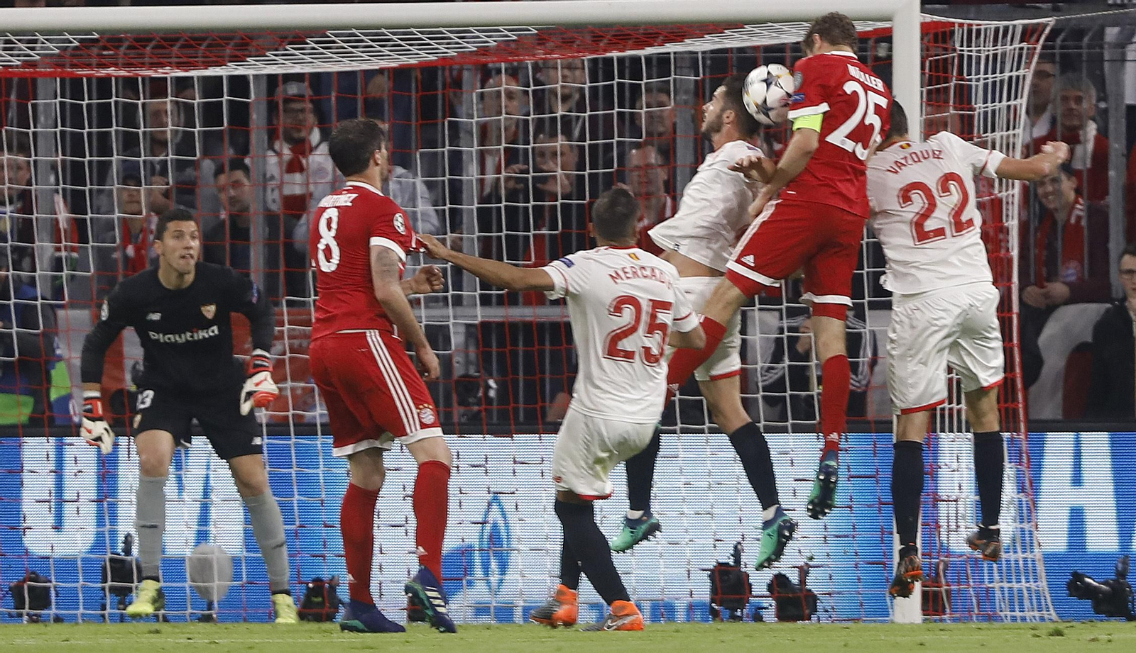El Bayern Múnich-Sevilla FC, en imágenes