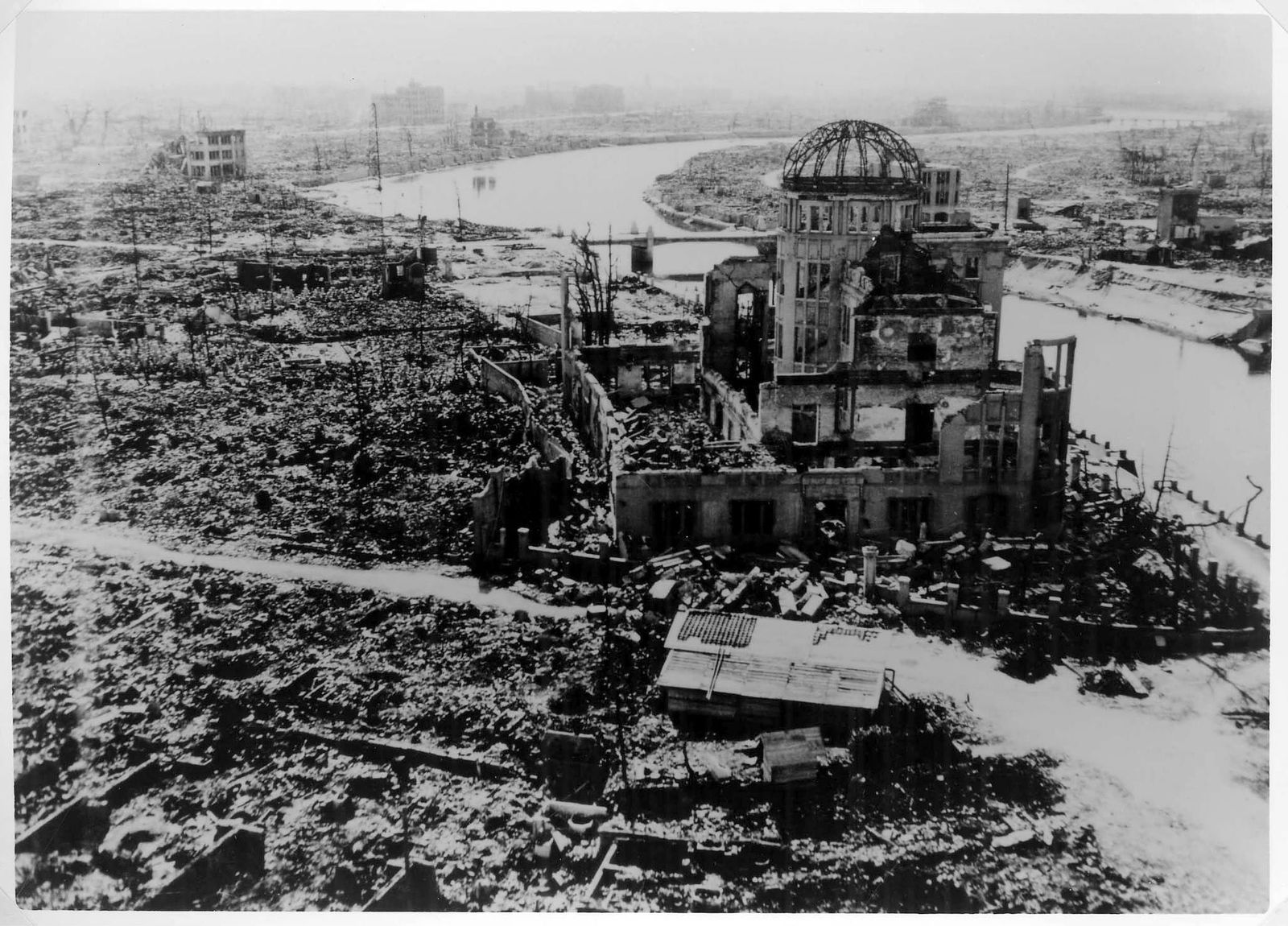Hiroshima tras caer la bomba atómica