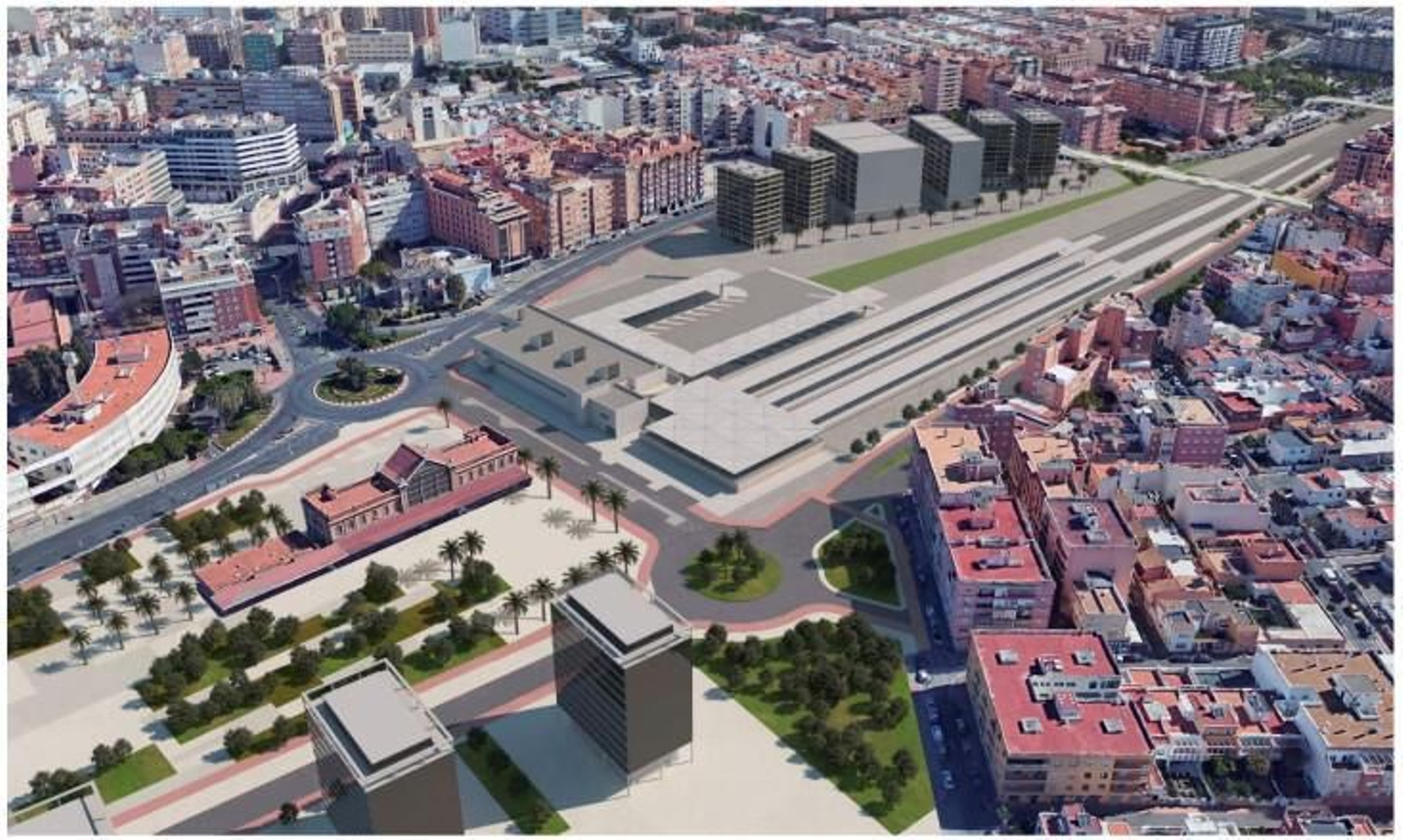 Anteproyecto de la solución elegida para la integración del tren en Almería capital
