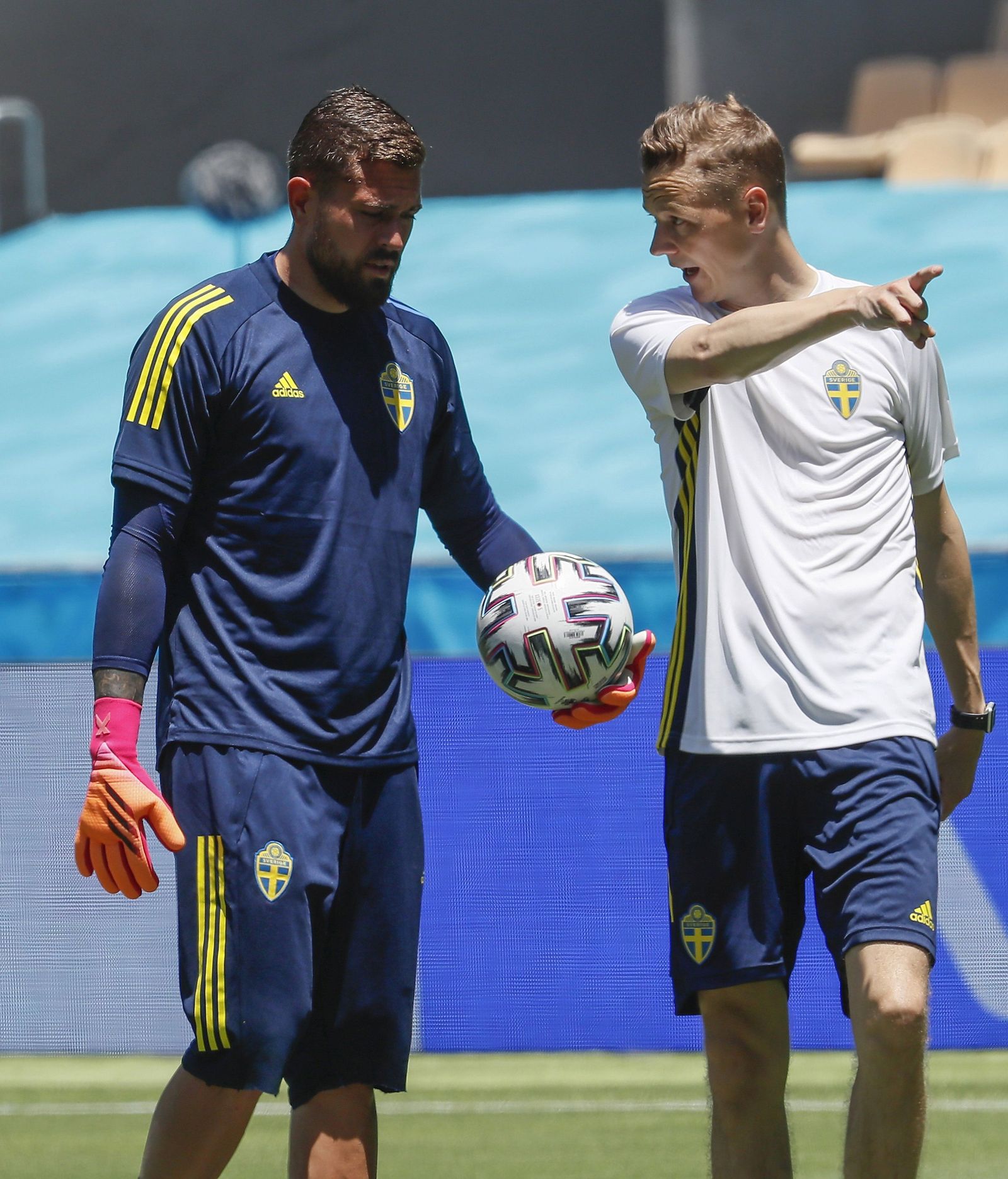 ¡Suecia entrena a las 14:30 en La Cartuja con 33 grados!