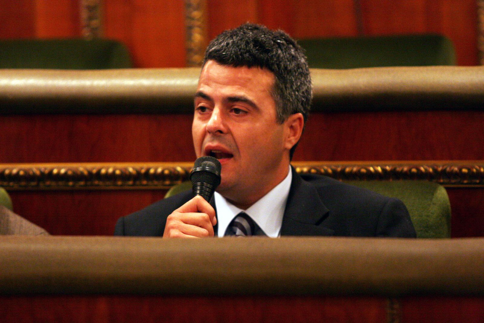 Rafael Duarte en una imagen tomada en su época como concejal de urbanismo en Estepona.