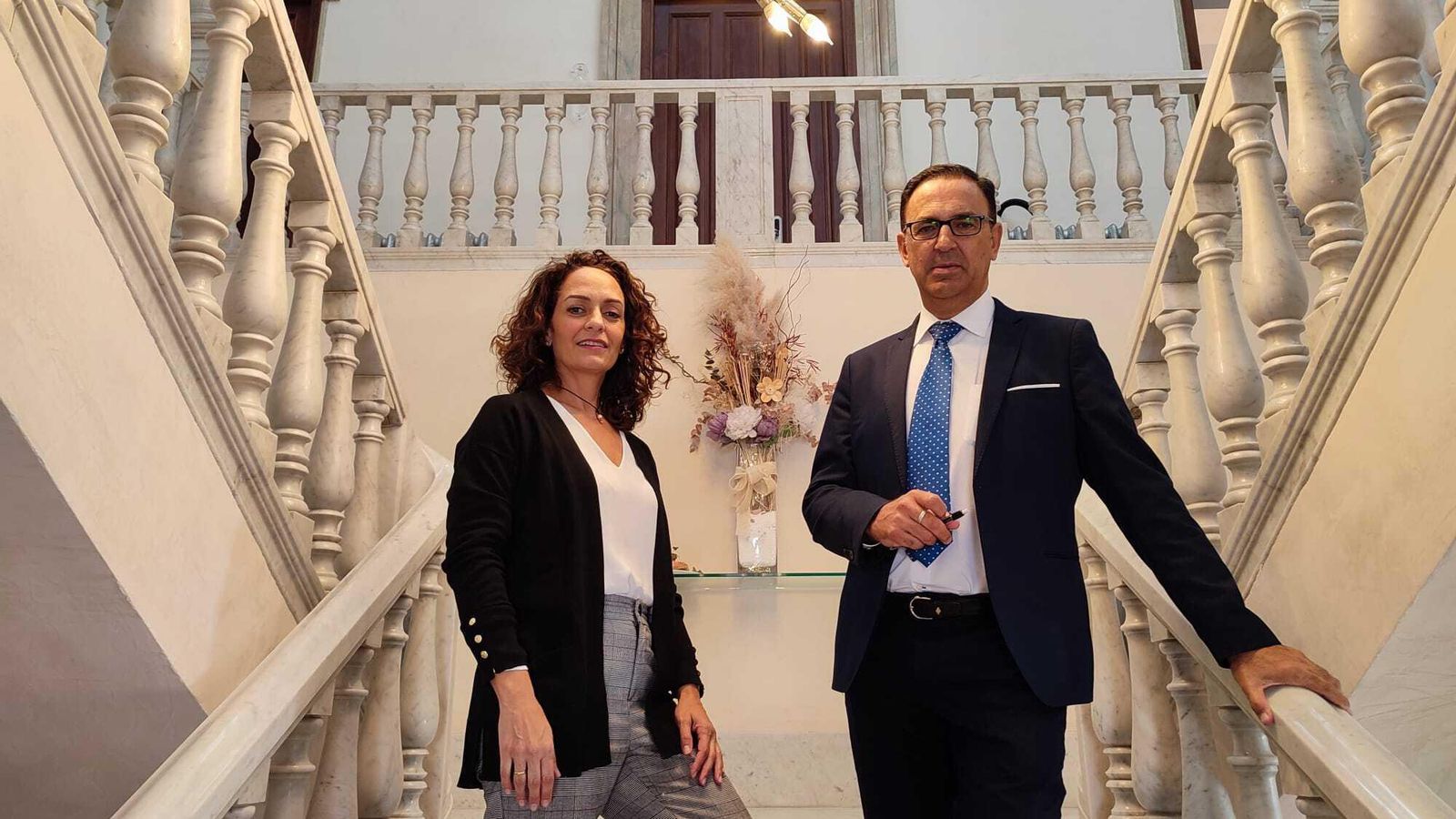 Marián Buenestado, jefa de Ventas y Marketing junto a Ramón García, director general del hotel.