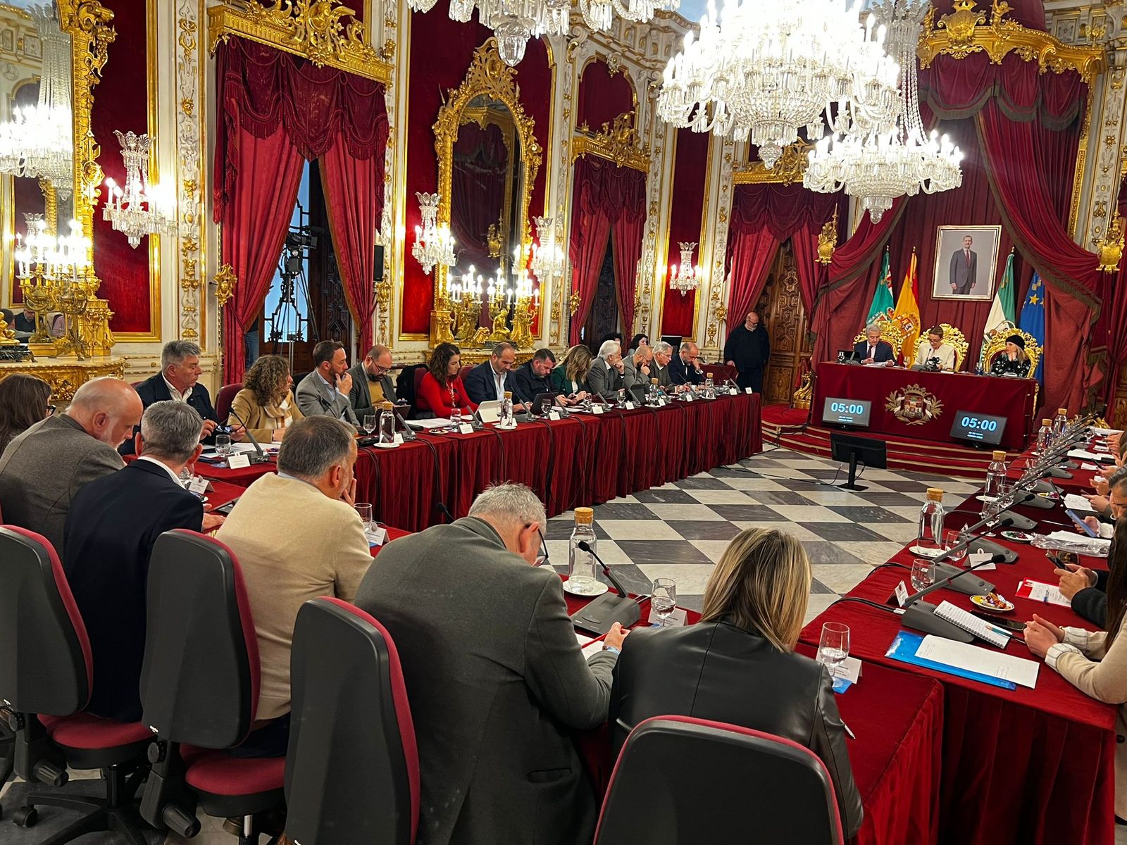 El Pleno de la Diputación Provincial de Cádiz.