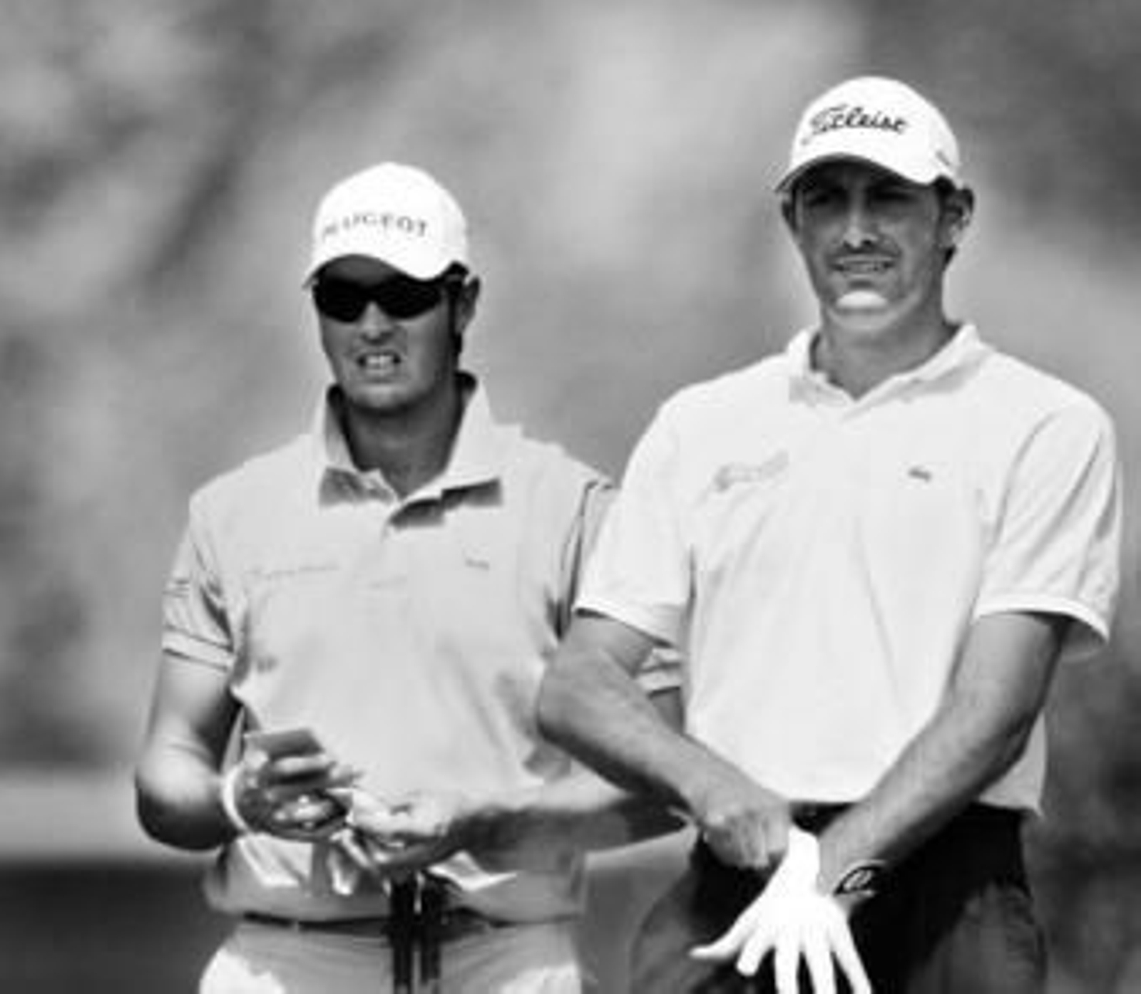 Alfredo García Heredia (derecha) y el almeriense Juan Parrón, antes de ejecutar un golpe.