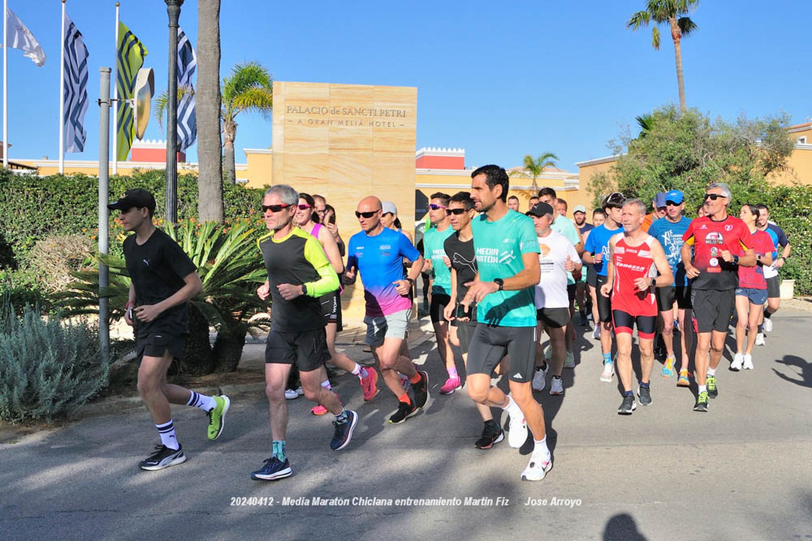 Una imagen del entrenamiento con Martín Fiz, durante la pasada edición.