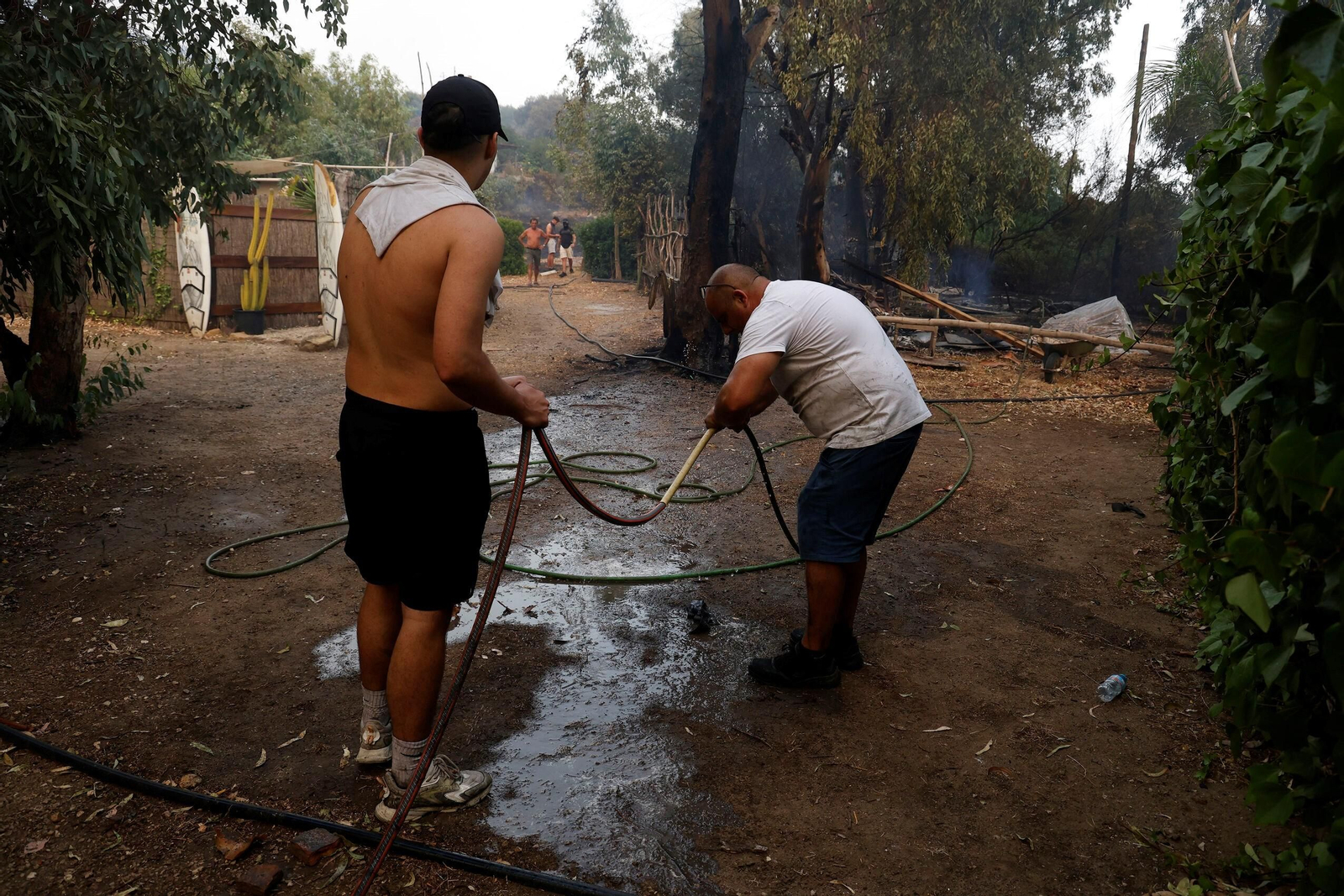 Las imágenes del incendio de Tarifa: más de un centenar de efectivos para controlar las llamas