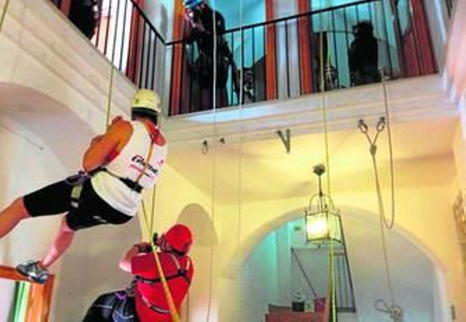 Imagen del curso colgada en las redes sociales y en el blog de los bomberos de Sevilla.