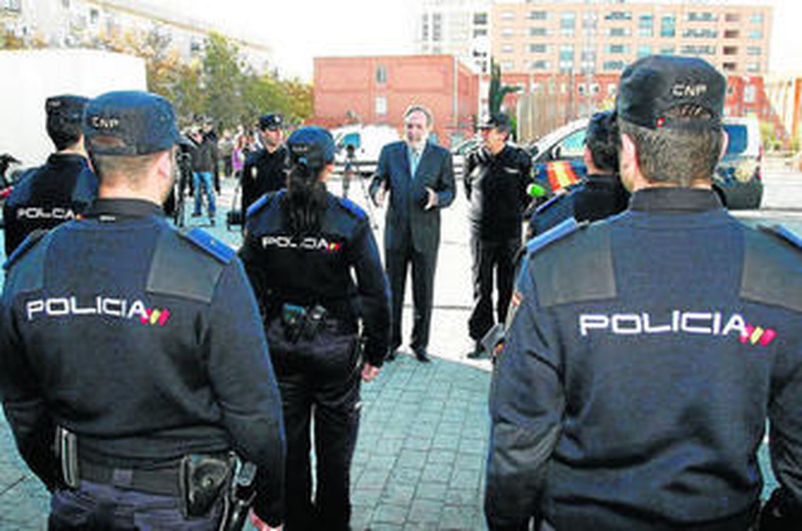 Presentación de una remesa de policías en prácticas, el pasado mes de enero.